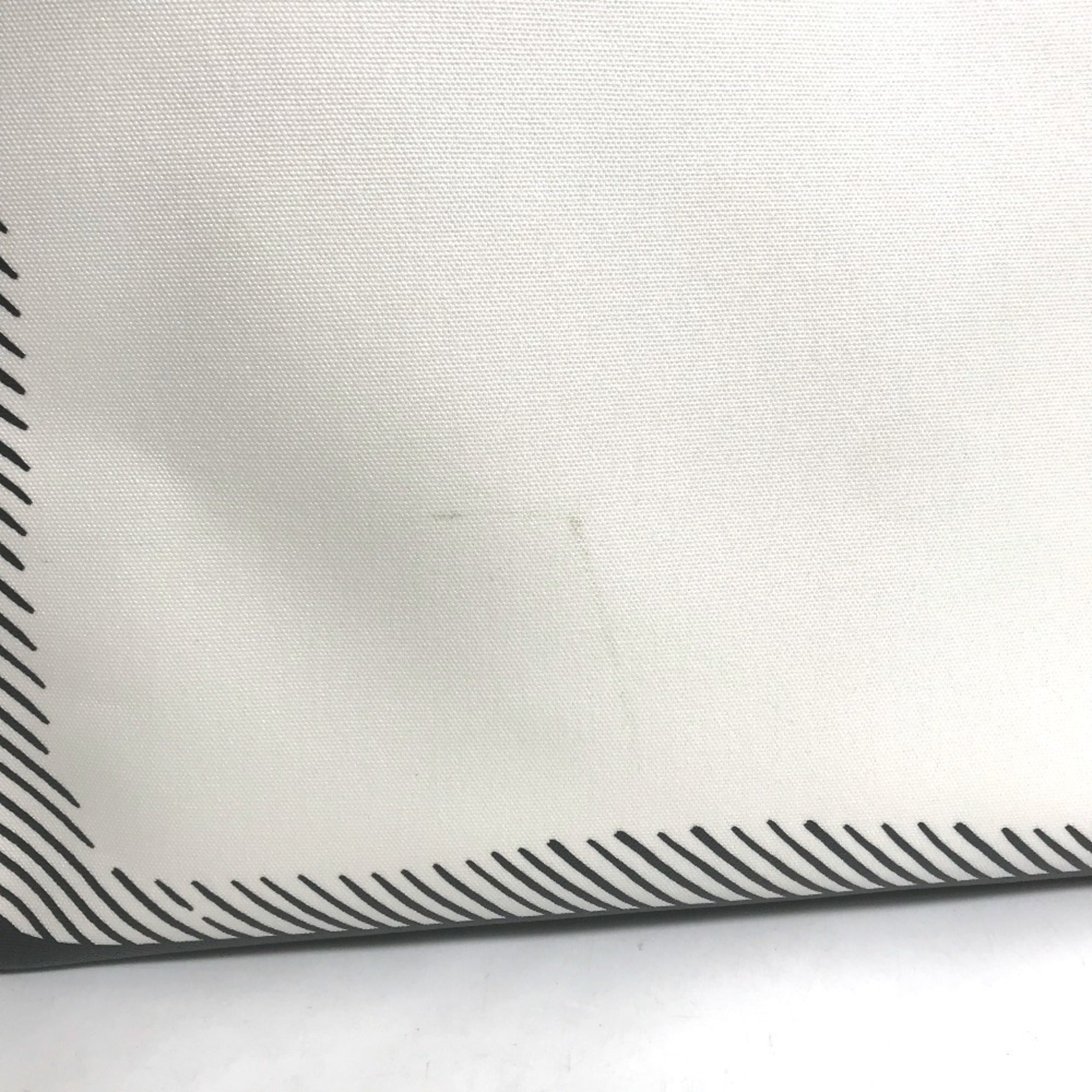 Fendi Black White Coated Canvas Handbag Tote Bag