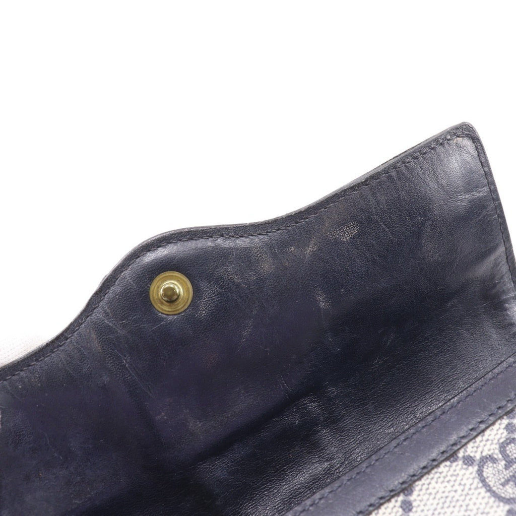 Gucci Navy Gg Supreme Pouch (Pre-Owned)