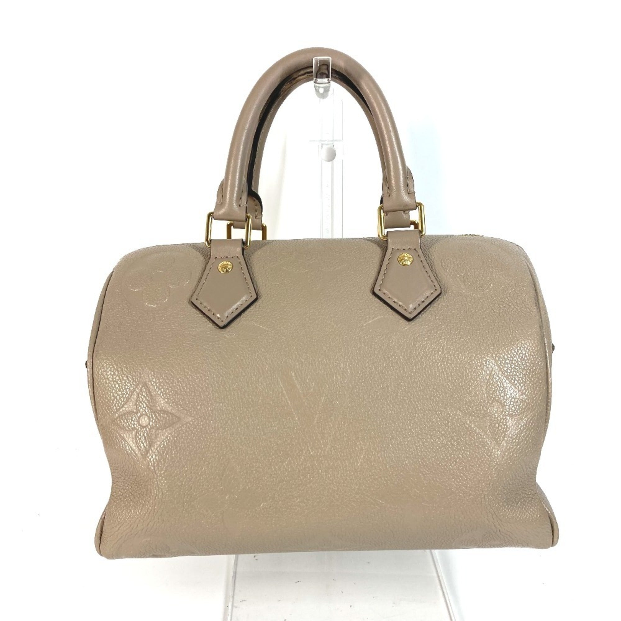 Louis Vuitton Beige Tourterelle Monogram Empreinte Boston Bag Handbag Shoulder Bag