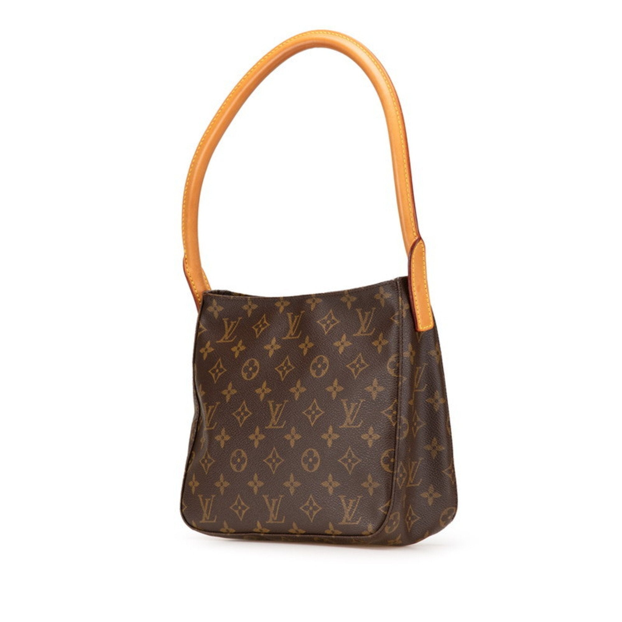 Louis Vuitton Brown Pvc Leather Handbag Shoulder Bag