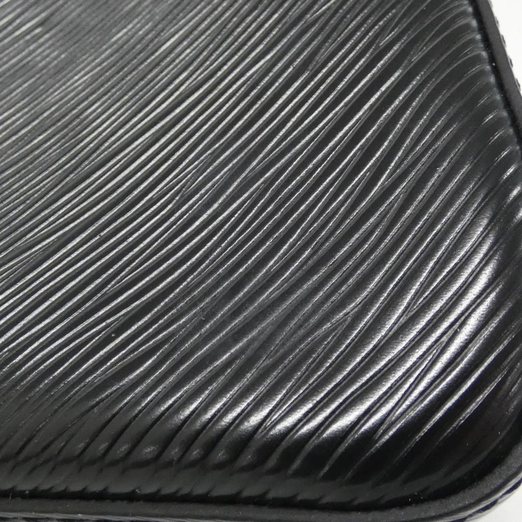 Louis Vuitton Black Leather Shoulder Bag