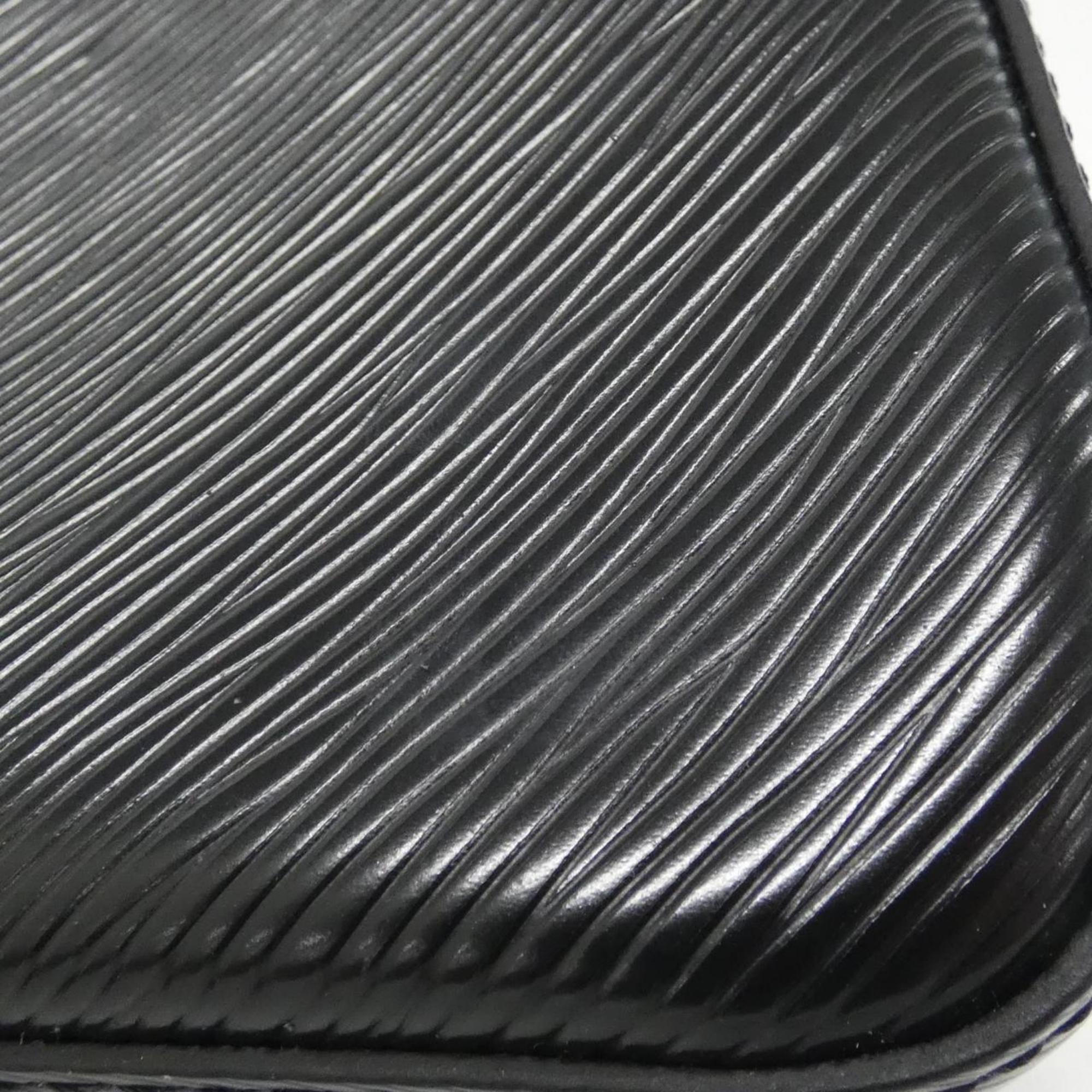 Louis Vuitton Black Leather Shoulder Bag