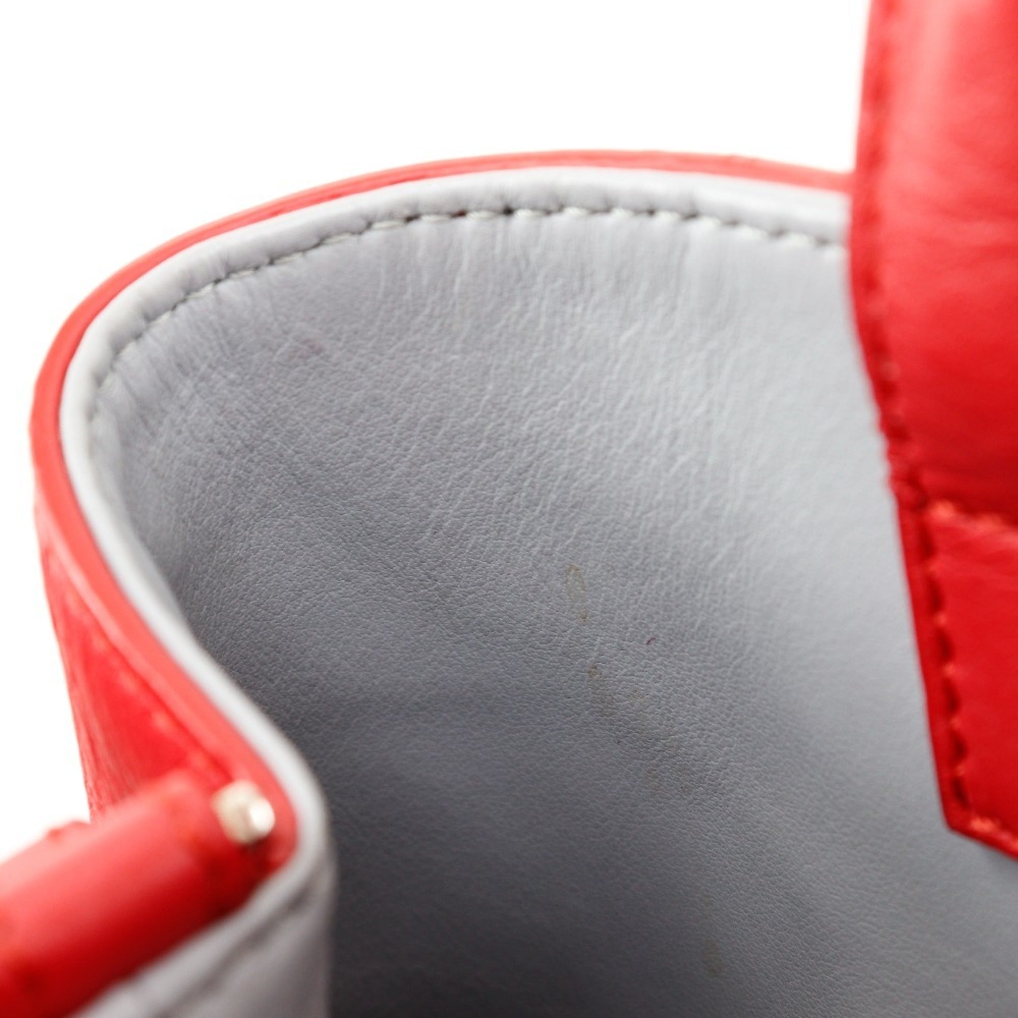 Fendi Red Color Leather Handbag