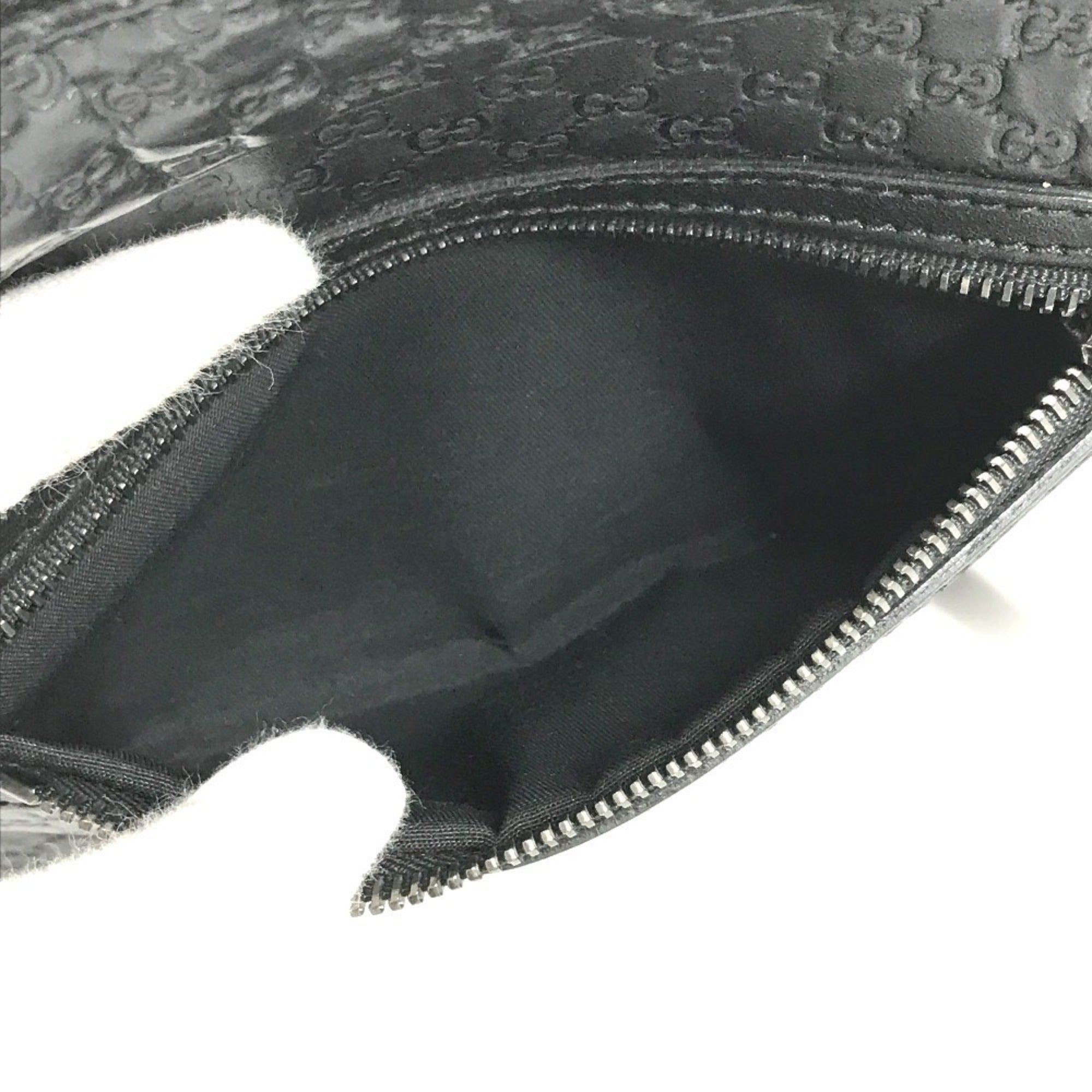 Gucci Guccissima Black Gg Leather Clutch Bag (Pre-Owned)