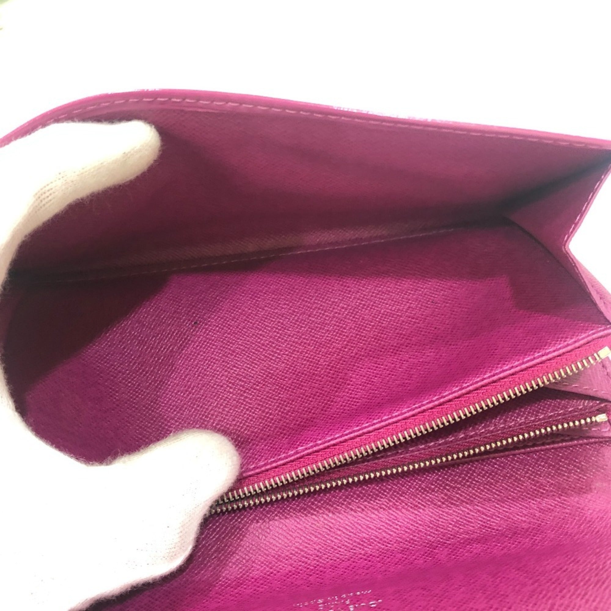 Louis Vuitton Epi Fuchsia Purple Epi Leather Long Wallet