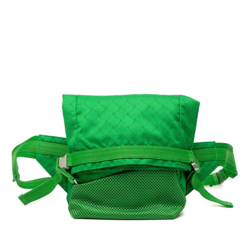 Bottega Veneta Green Nylon Sling Bag