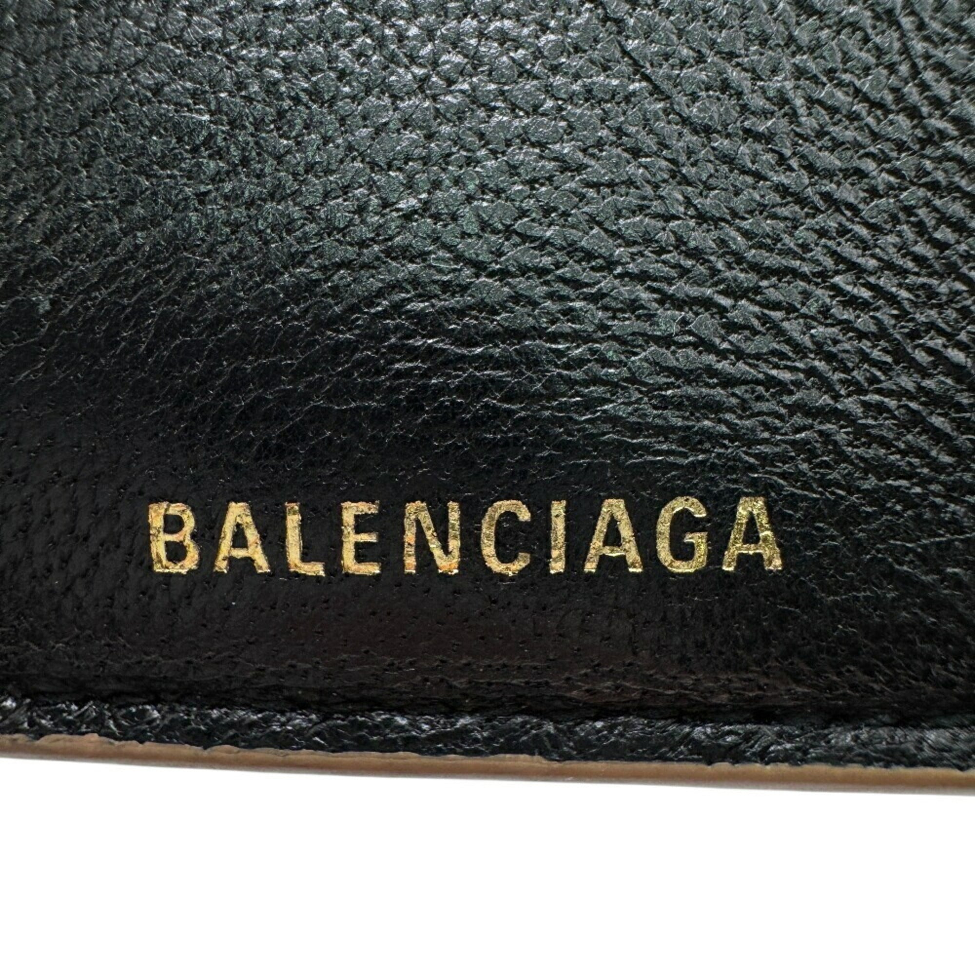 Balenciaga Beige Leather Wallet (Tri-Fold)