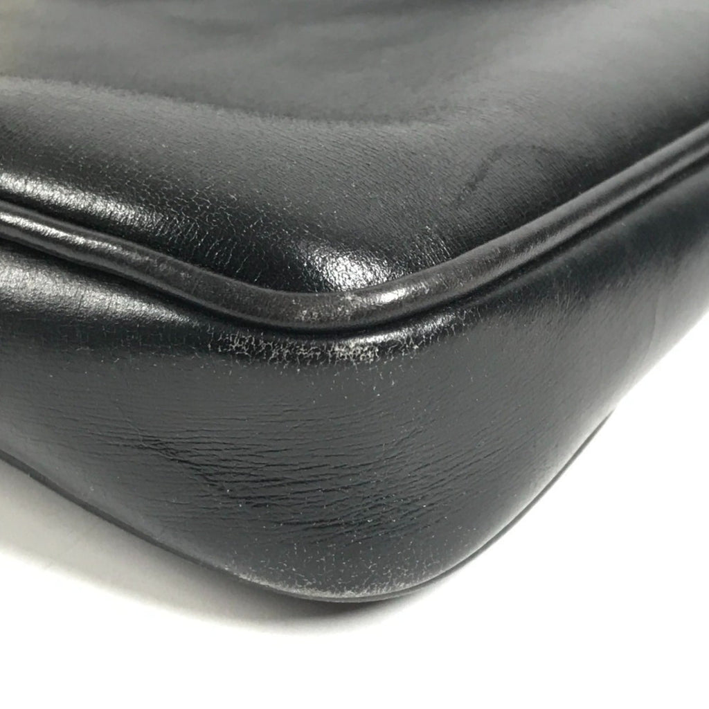 Gucci Black Leather Pochette Shoulder Bag (Pre-Owned)