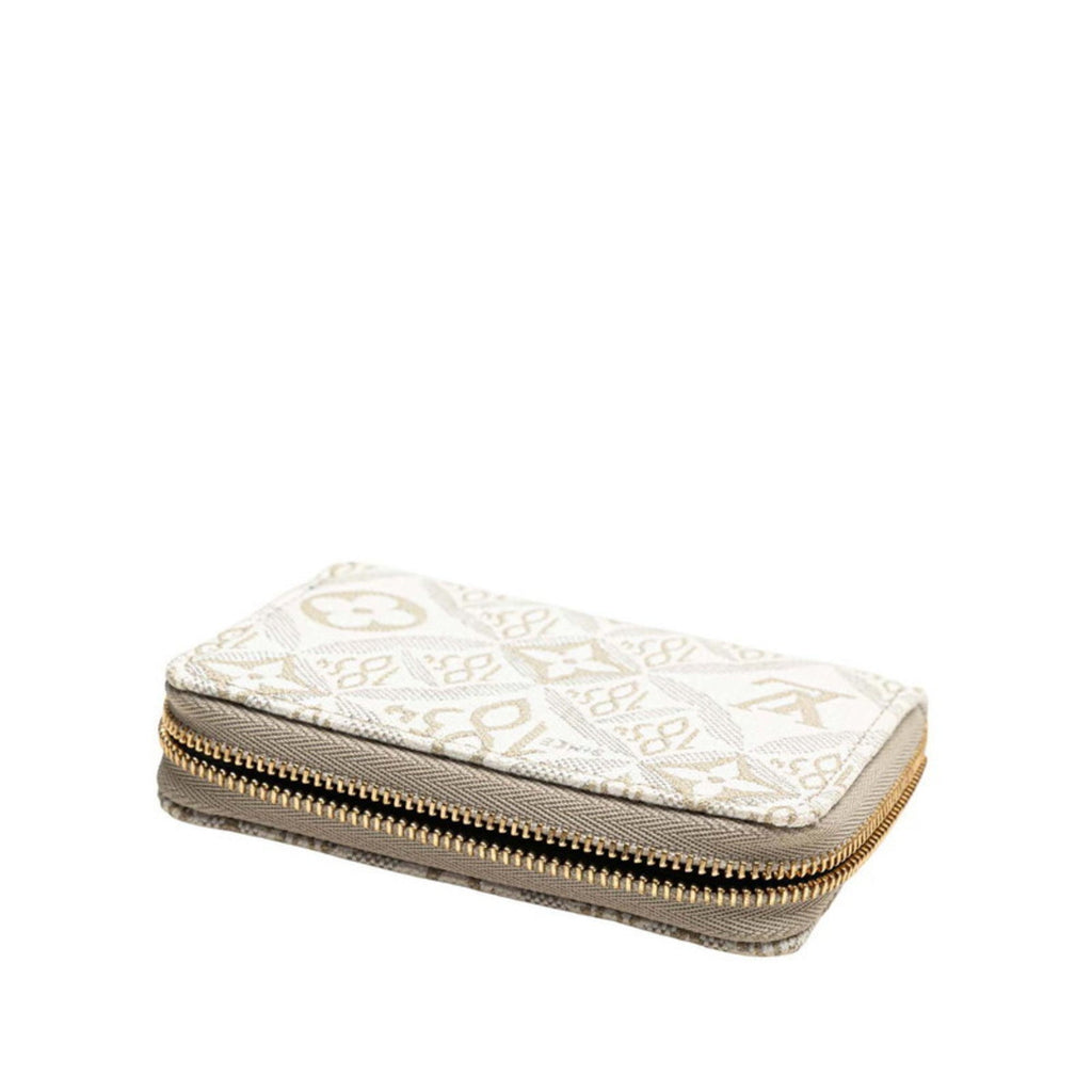 Louis Vuitton Monogram Beige White Canvas Leather Coin Purse/Coin Case