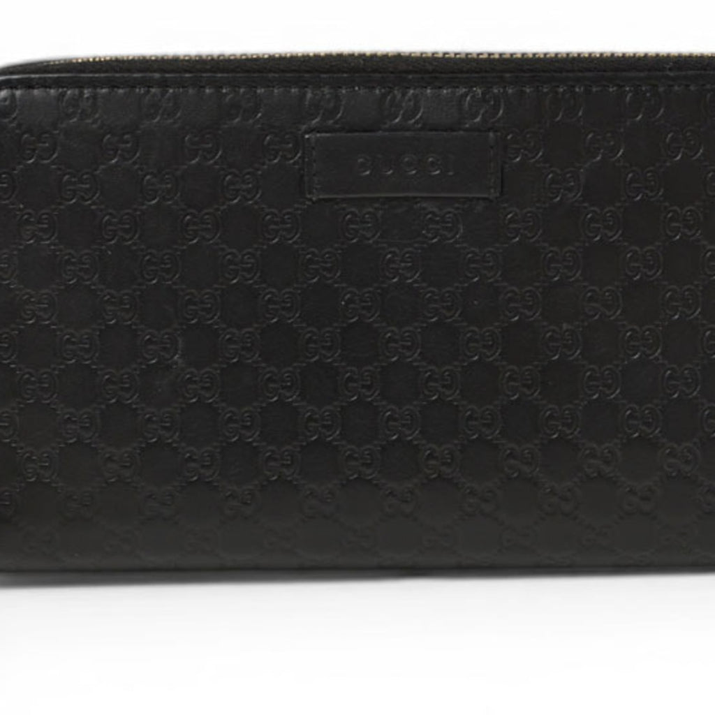 Gucci Black Leather Long Wallet (Bi-Fold) (Pre-Owned)