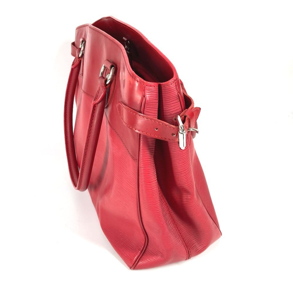Louis Vuitton Red Color Epi Leather Handbag Shoulder Bag Tote Bag