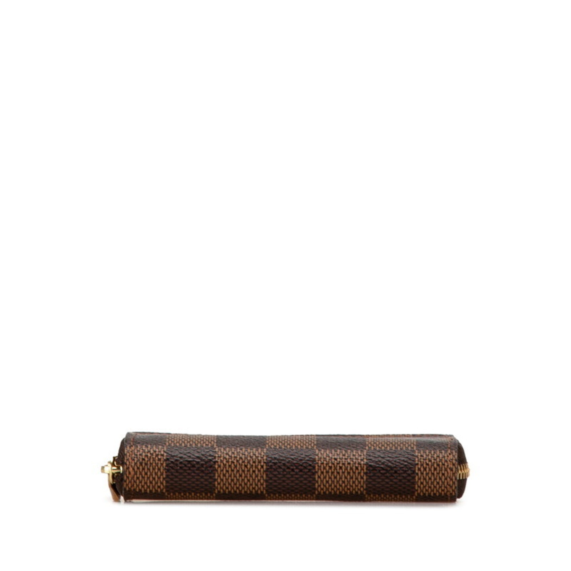 Louis Vuitton Brown Damier Canvas Pvc Leather Coin Purse/Coin Case