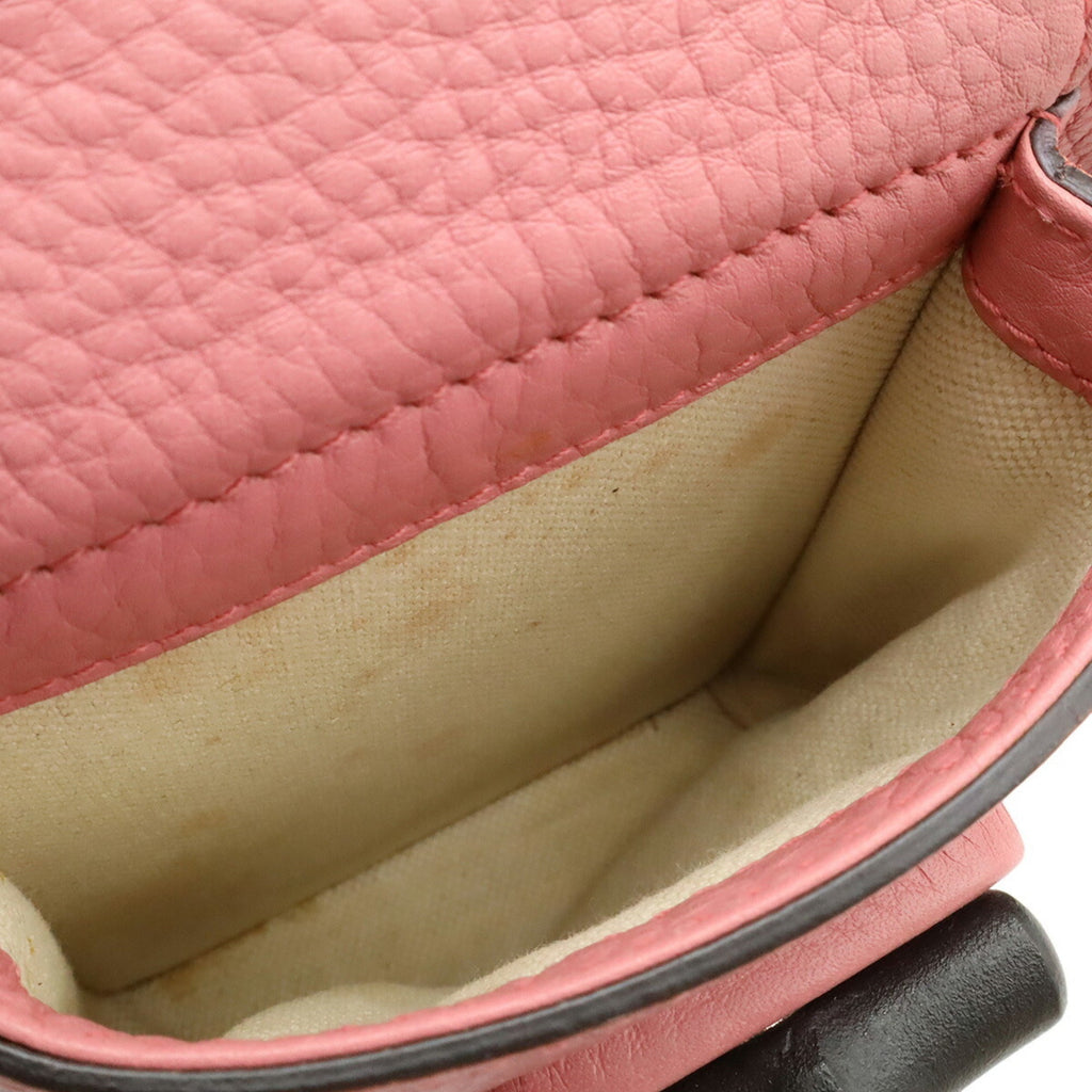 Gucci Pink Yellow Bamboo Backpack Shoulder Bag (Pre-Owned)