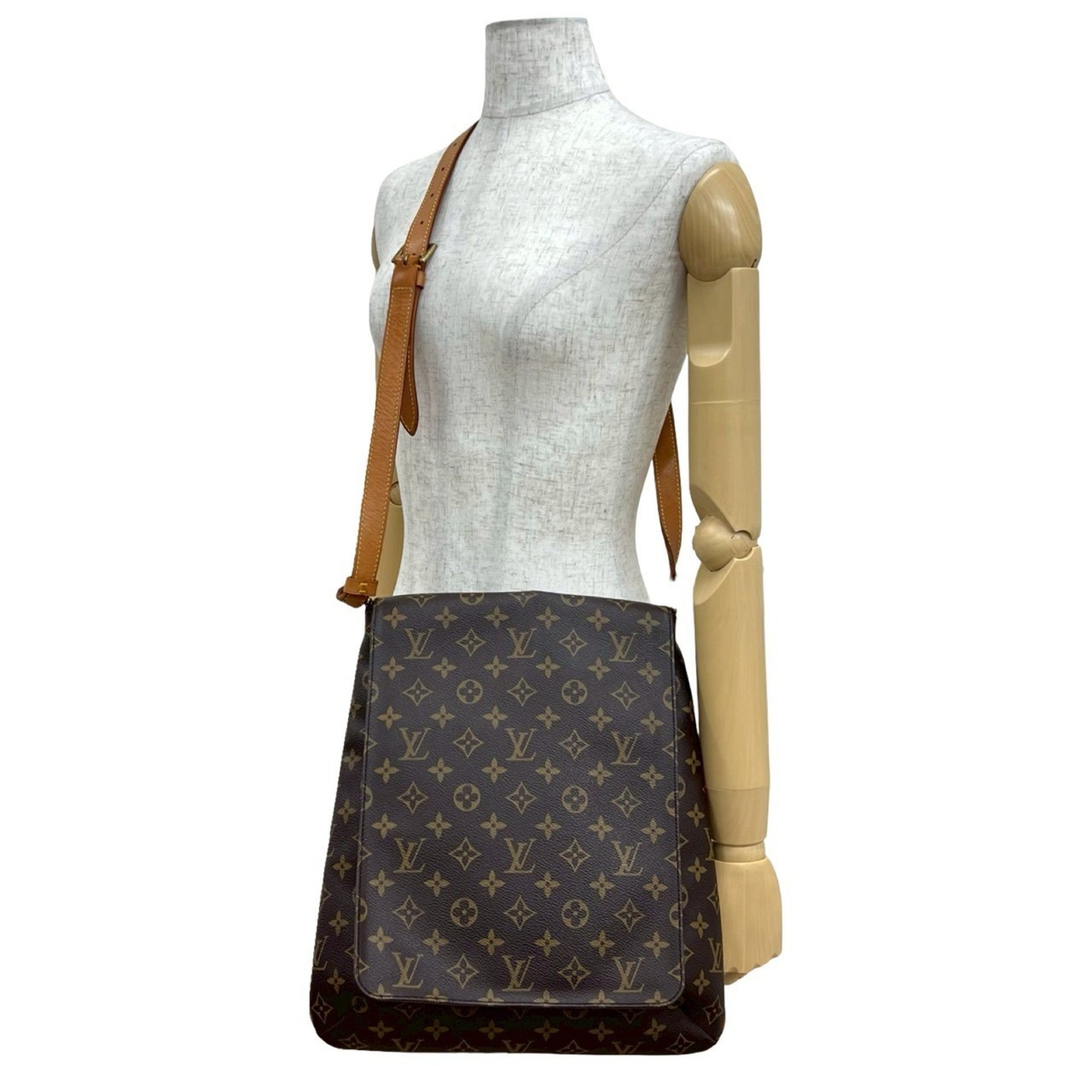 Louis Vuitton Brown Leather Pvc Pochette Shoulder Bag