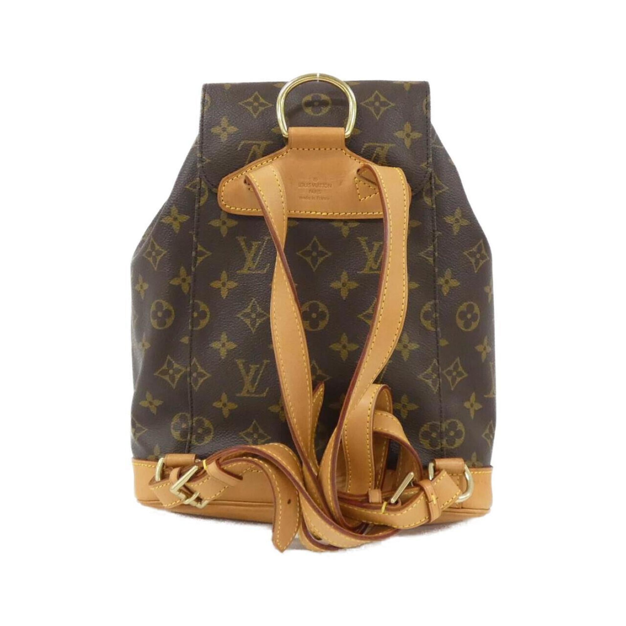 Louis Vuitton Marron Coated Canvas Backpack