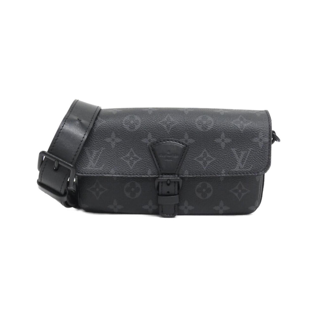 Louis Vuitton Black Coated Canvas Shoulder Bag
