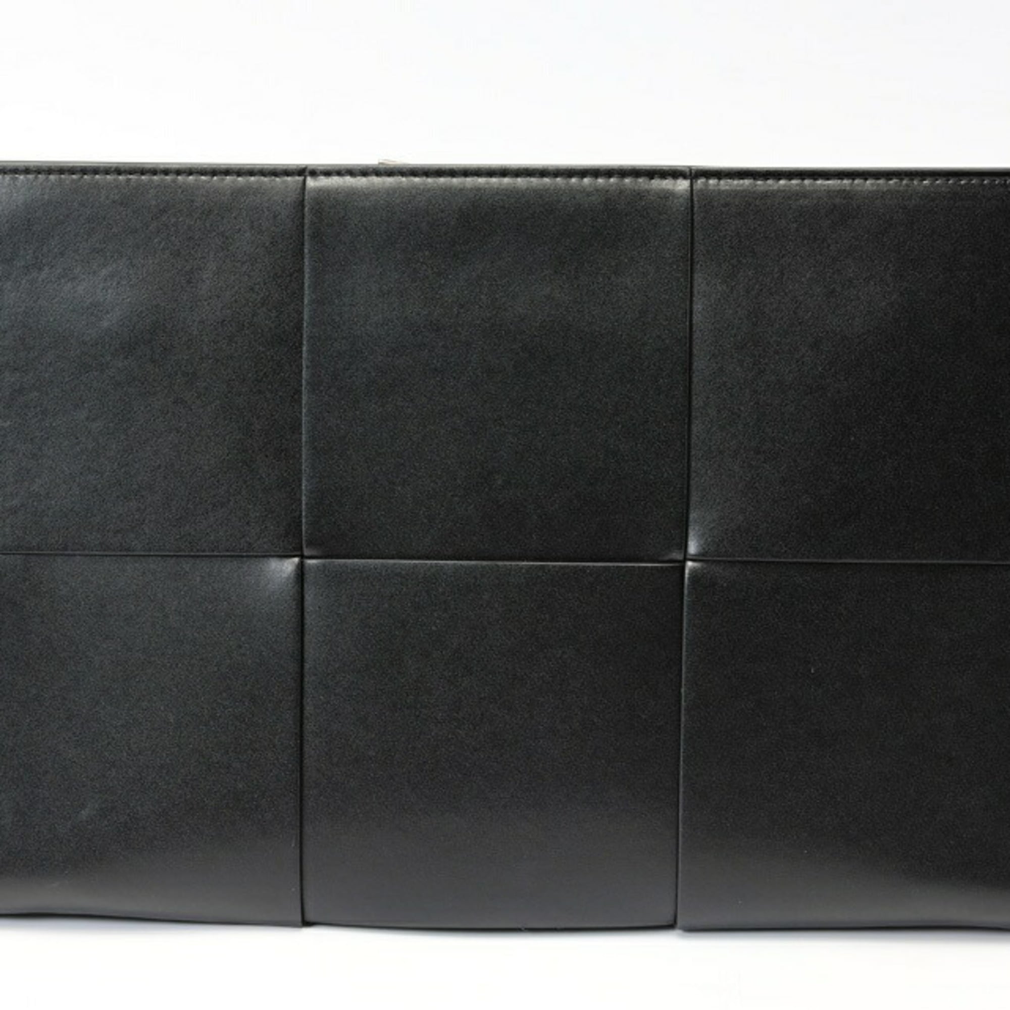 Bottega Veneta Black Intrecciato Clutch Bag Document Case