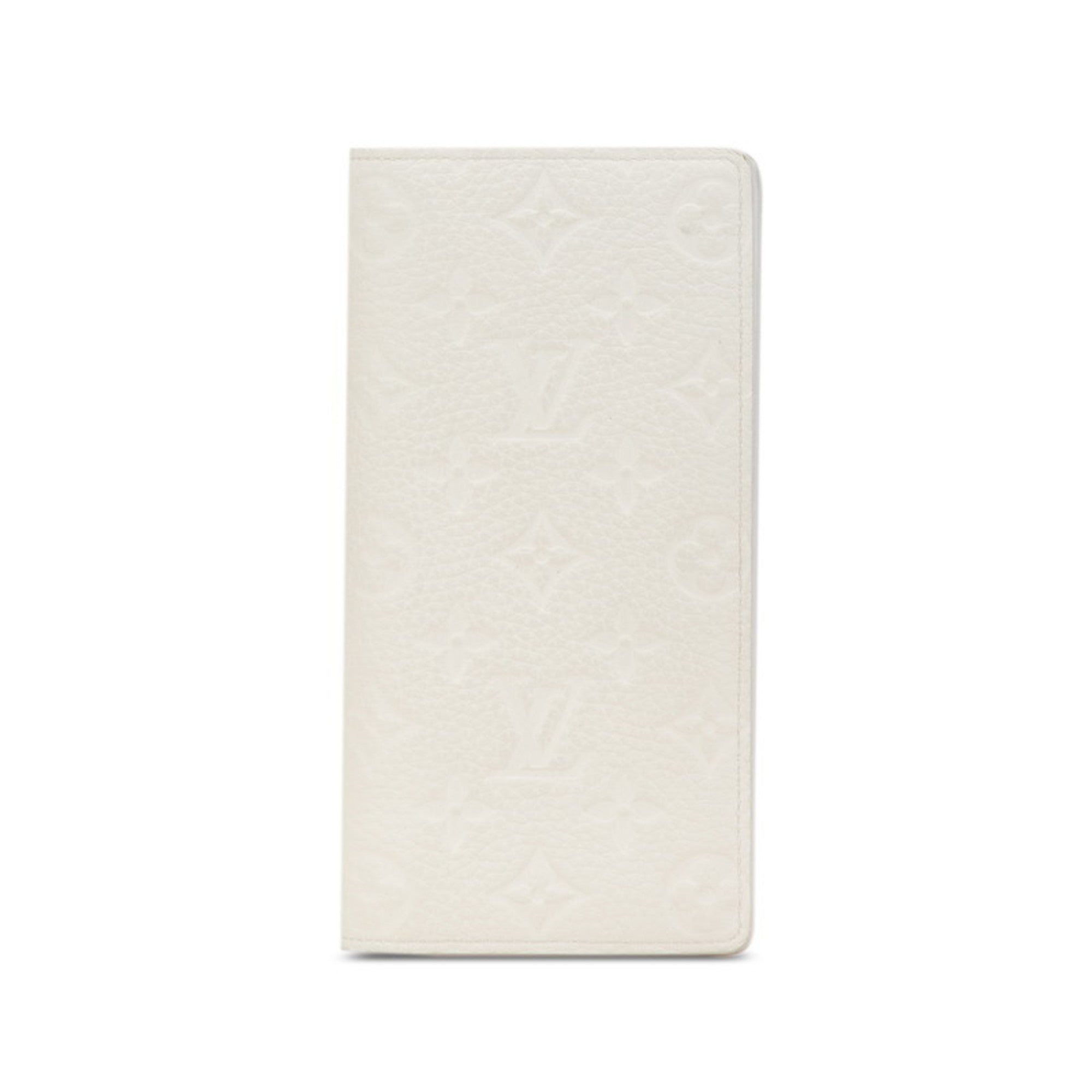 Louis Vuitton White Leather Long Wallet
