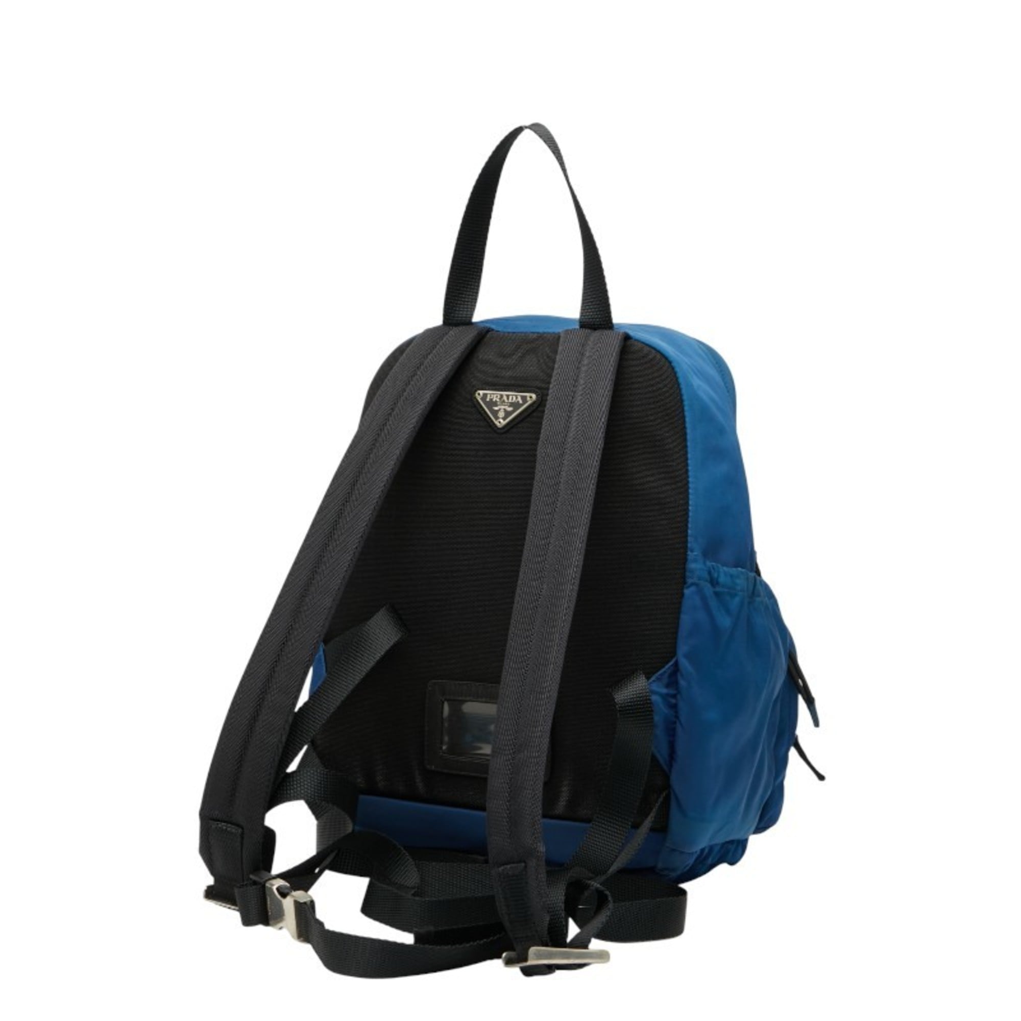 Prada Black Blue Nylon Backpack