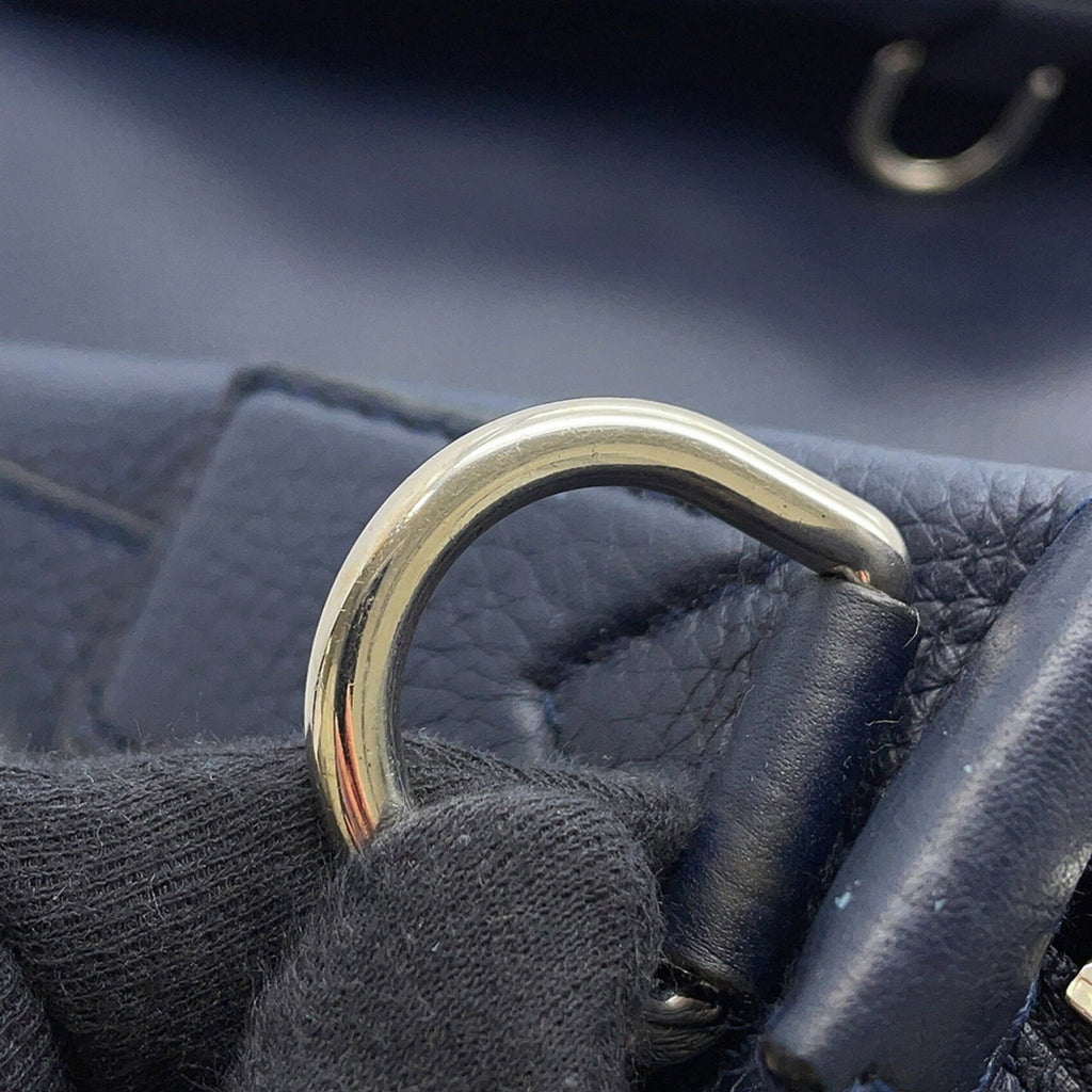 Louis Vuitton Navy Leather Shoulder Bag