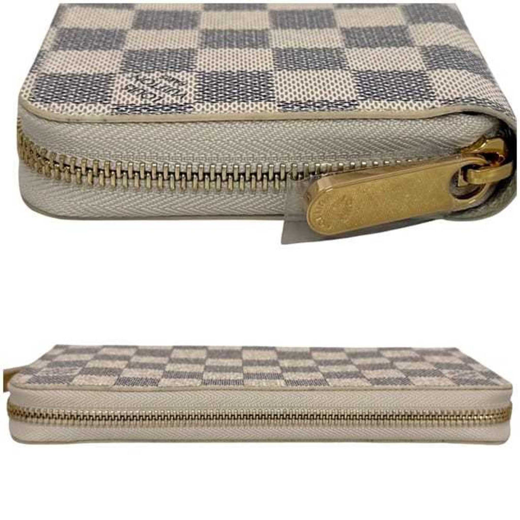 Louis Vuitton Damier Azur Gray White Damier Azur Long Wallet