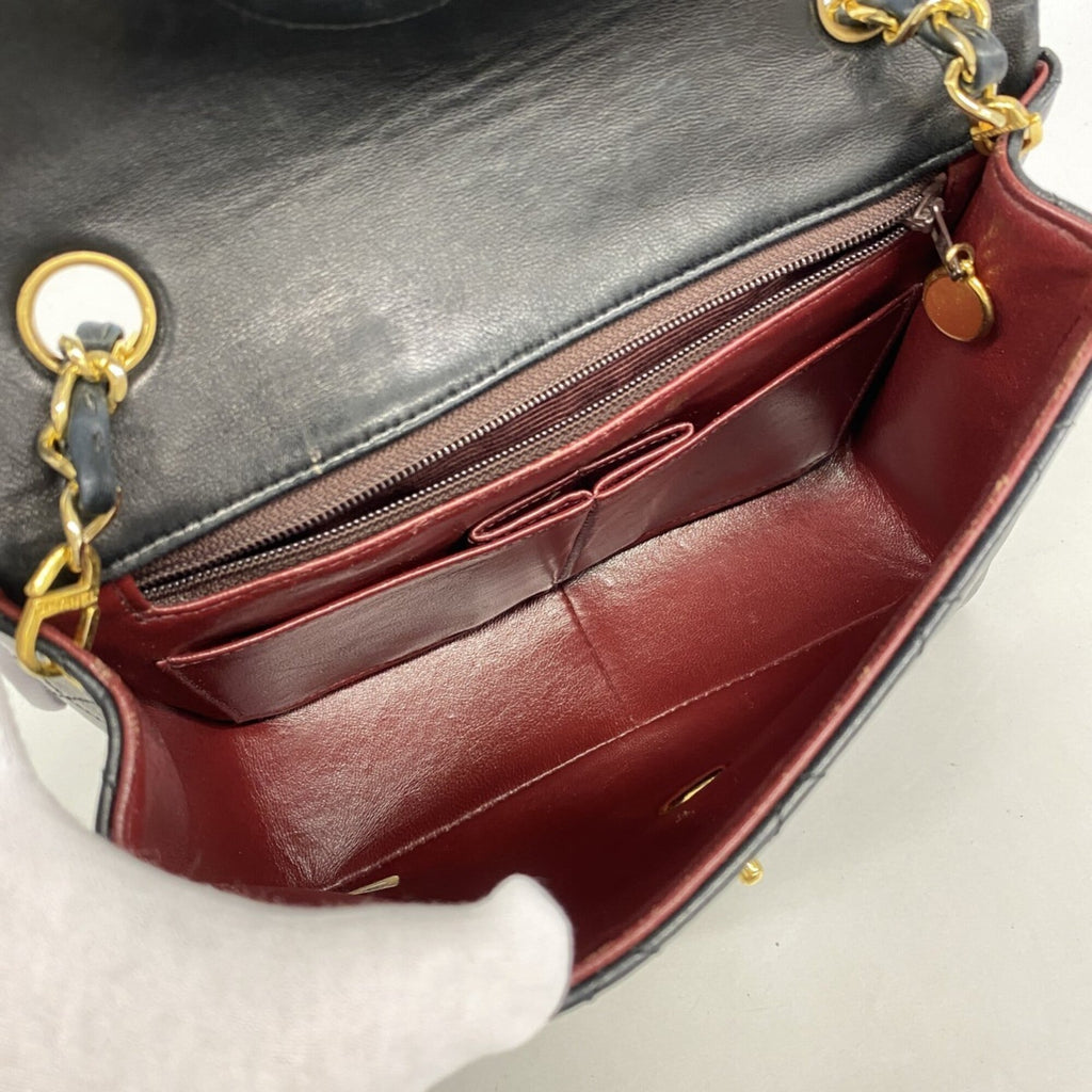 Chanel Black Leather Shoulder Bag