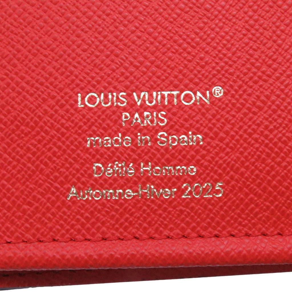 Louis Vuitton Damier Brown Damier Canvas Red Color Damier Canvas Long Wallet