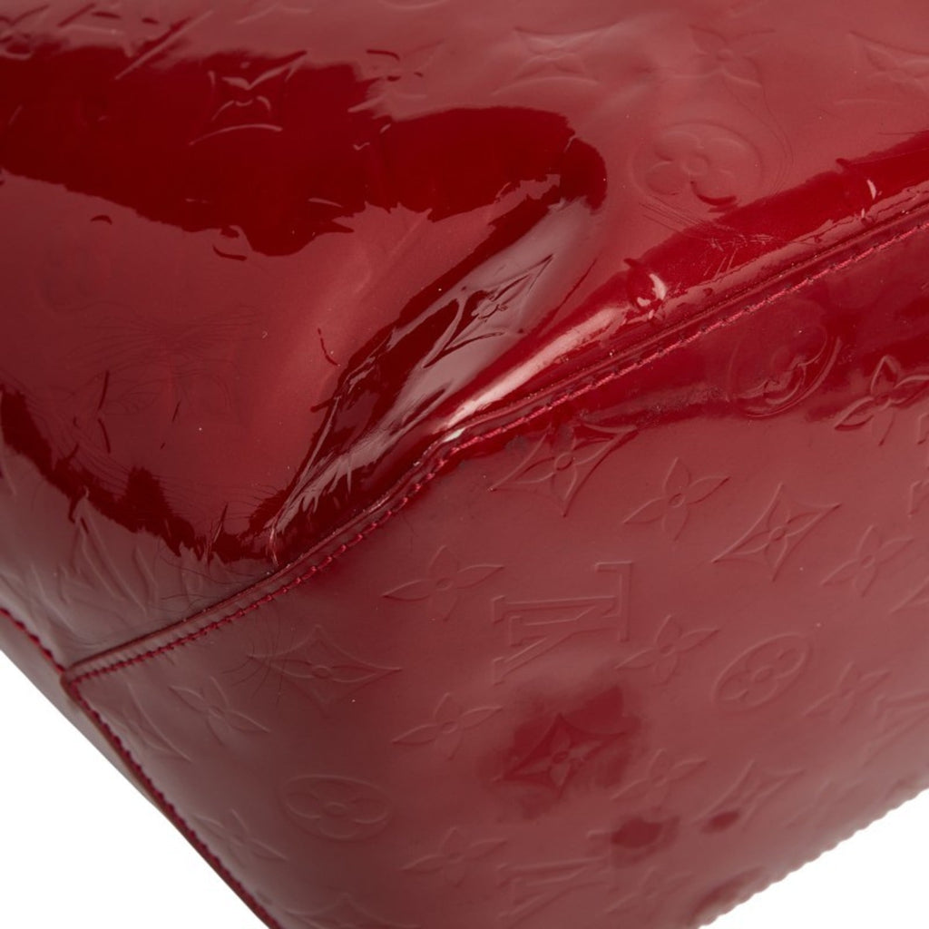 Louis Vuitton Pomme D'amour Red Color Patent Leather Handbag Tote Bag