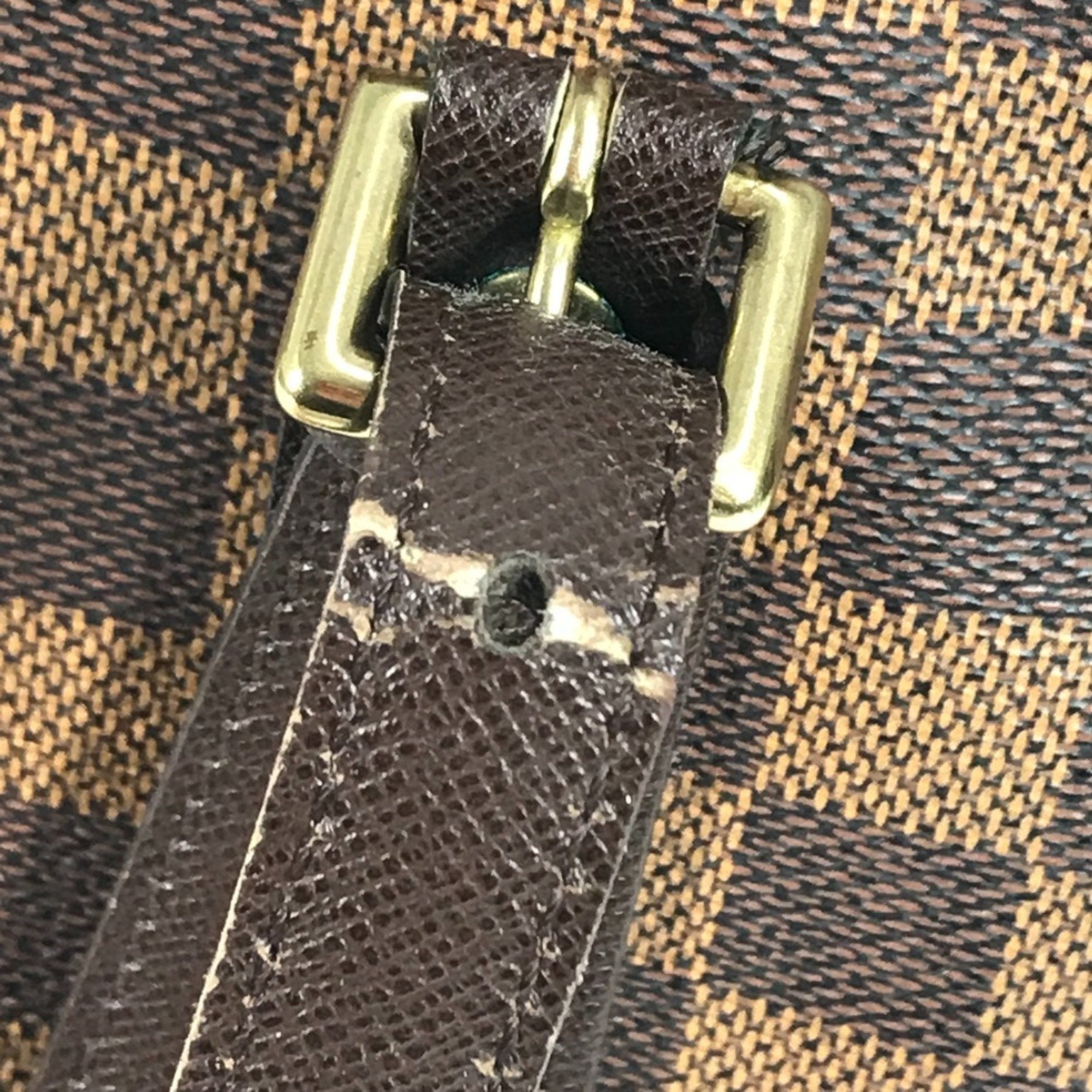 Louis Vuitton Brown Damier Canvas Shoulder Bag Tote Bag