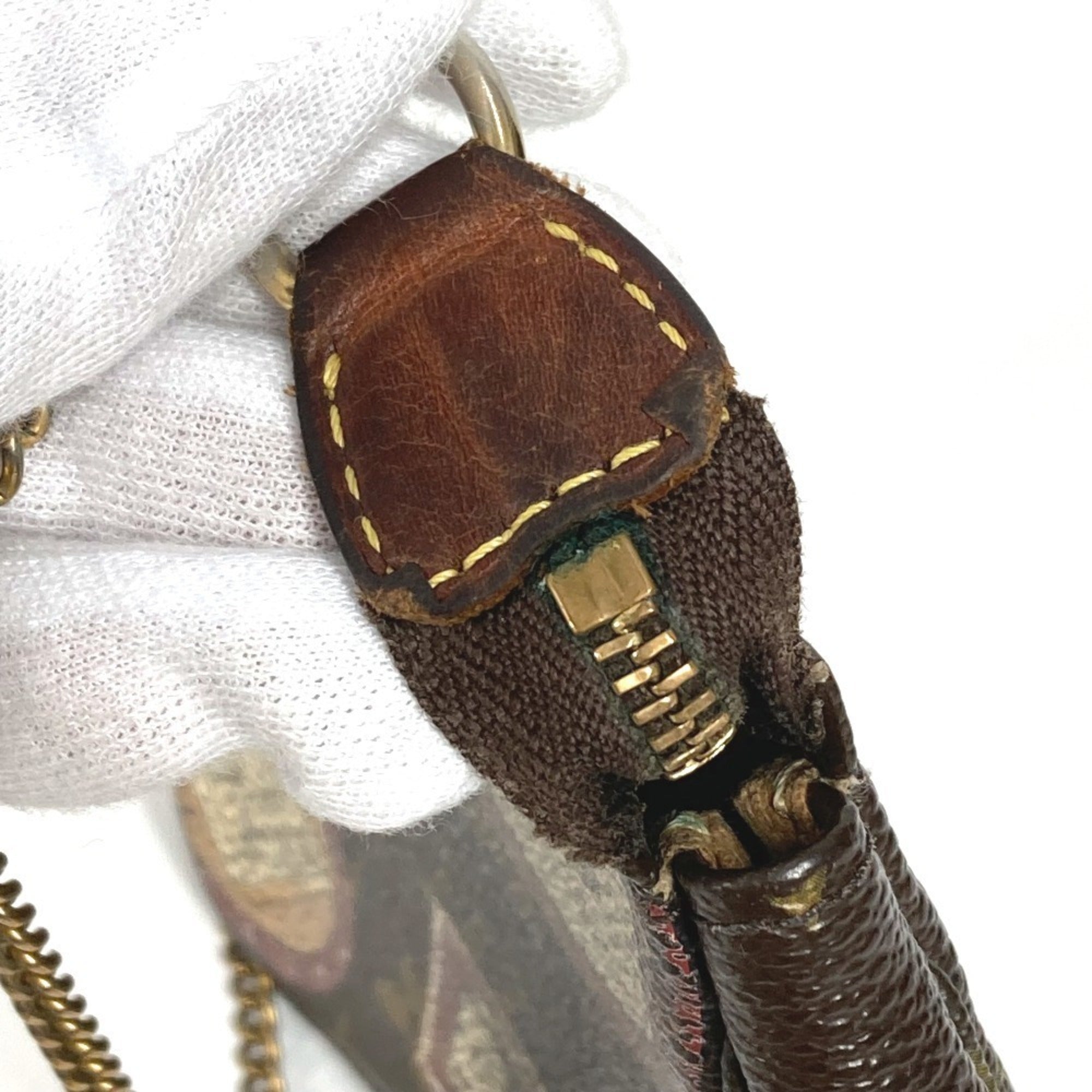Louis Vuitton Brown Monogram Monogram Handbag Pochette Shoulder Bag
