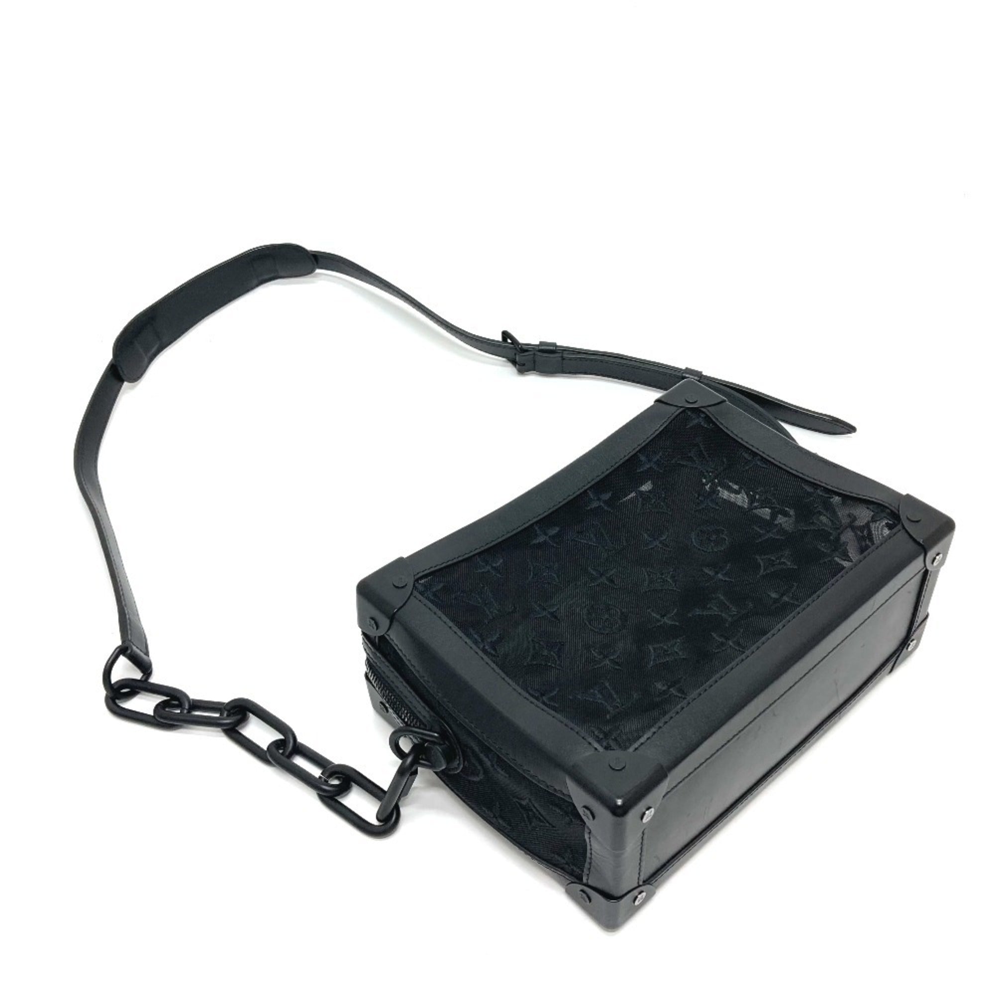 Louis Vuitton Black Mesh Leather Shoulder Bag