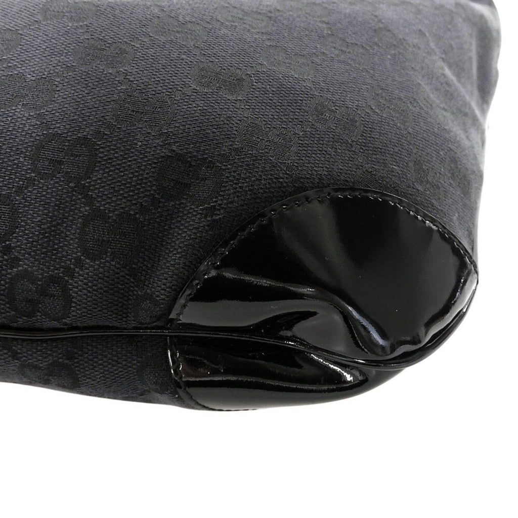 Gucci Black Gg Canvas Shoulder Bag (Pre-Owned)