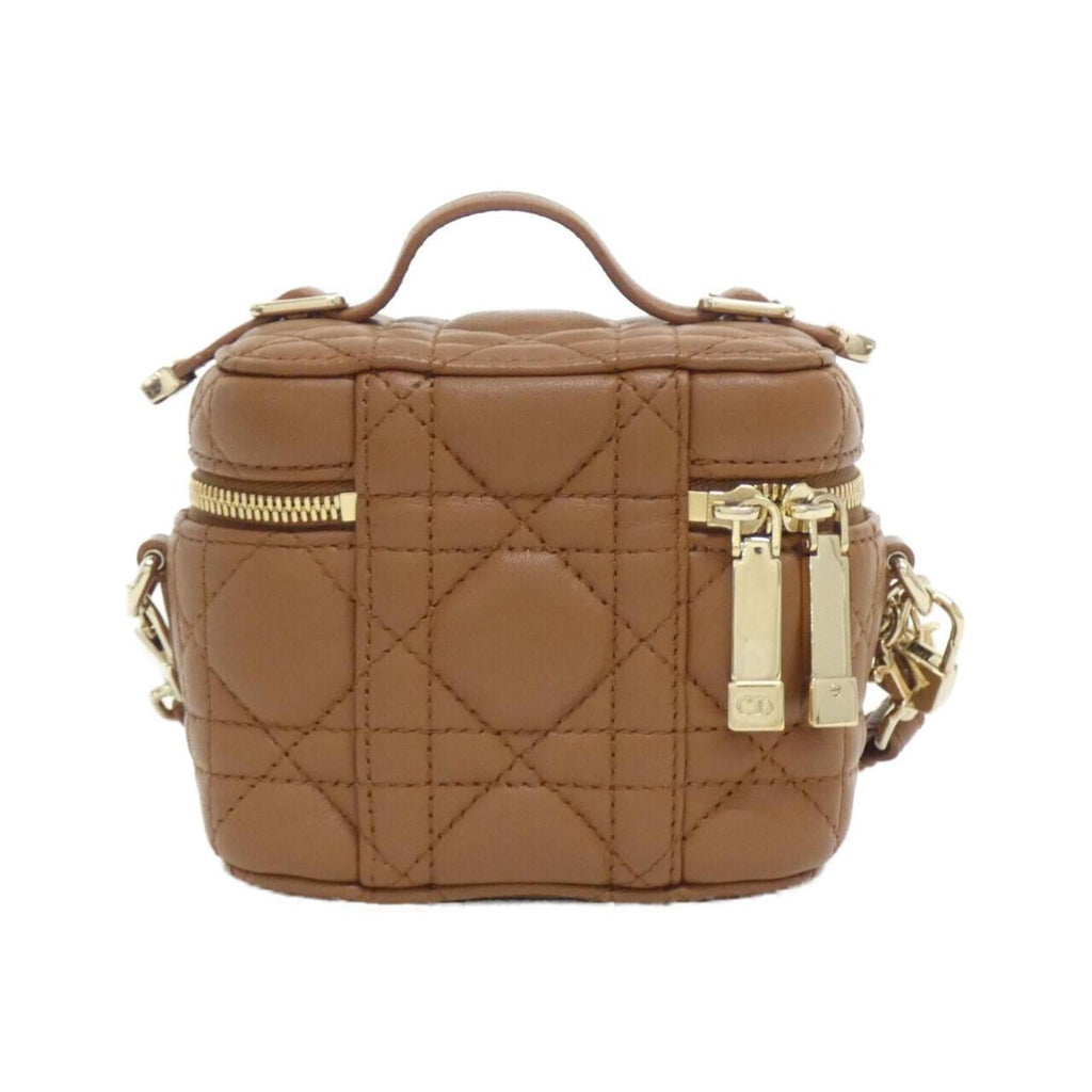 Christian Dior Leather Handbag Vanity Bag (Pre-Owned)