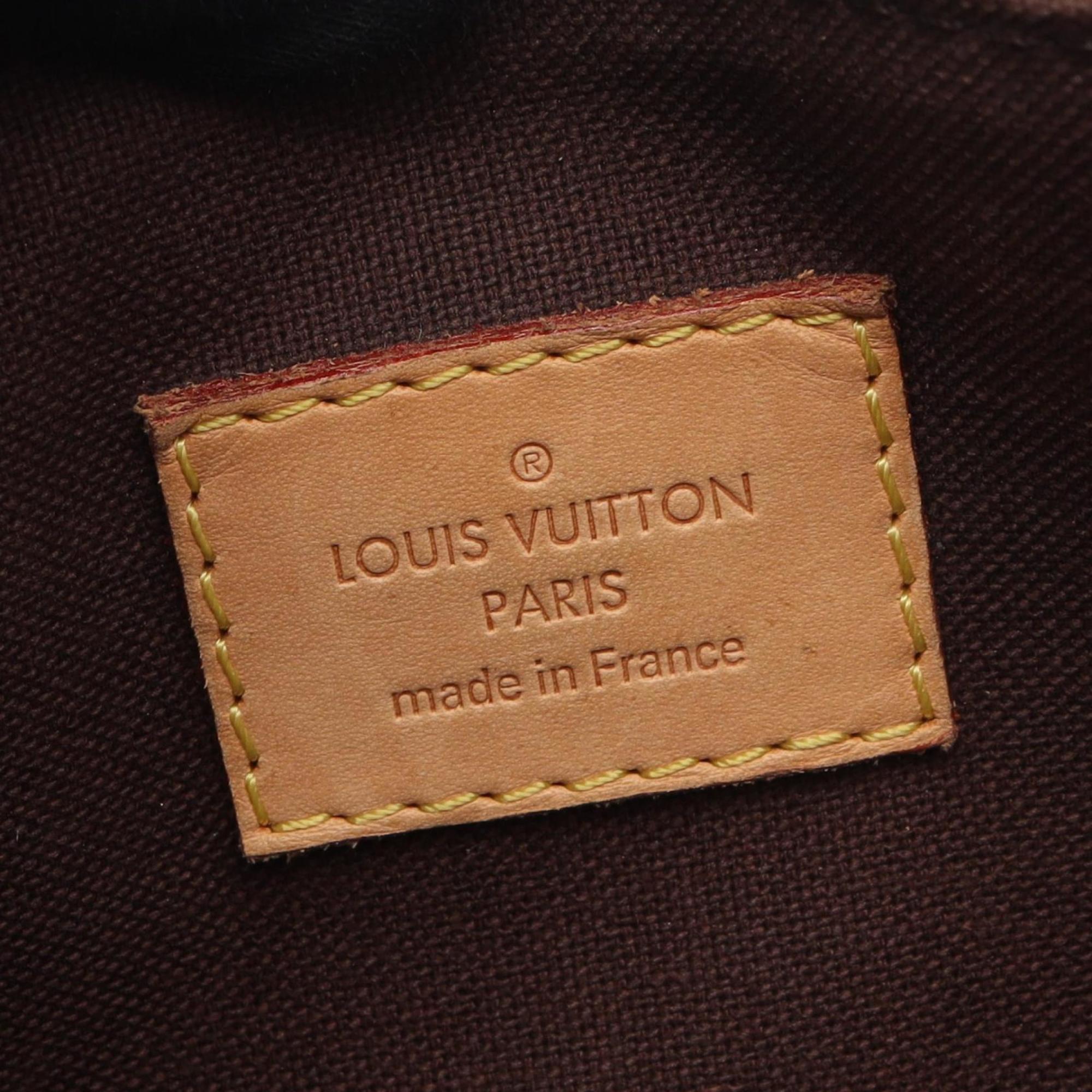 Louis Vuitton Brown Coated Canvas Pvc Monogram Leather Shoulder Bag