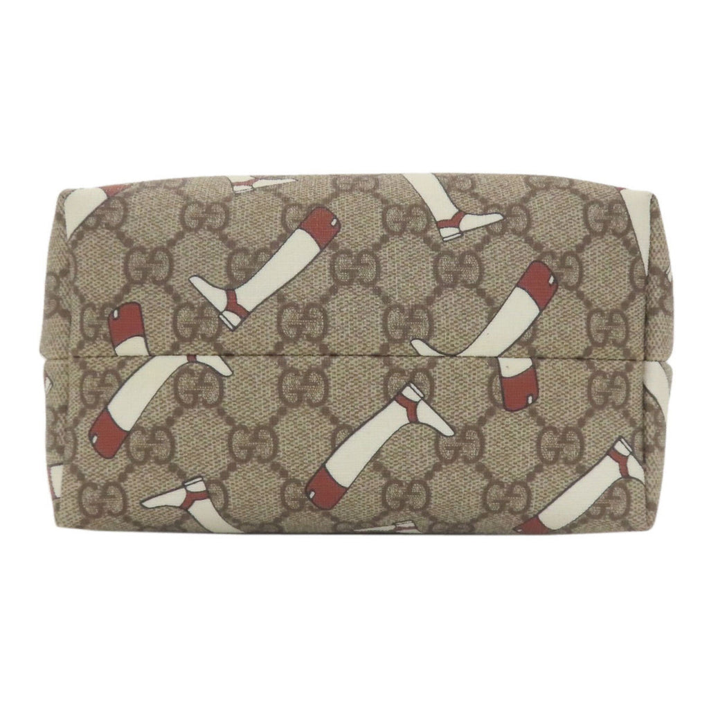 Gucci Brown White Pvc Handbag (Pre-Owned)
