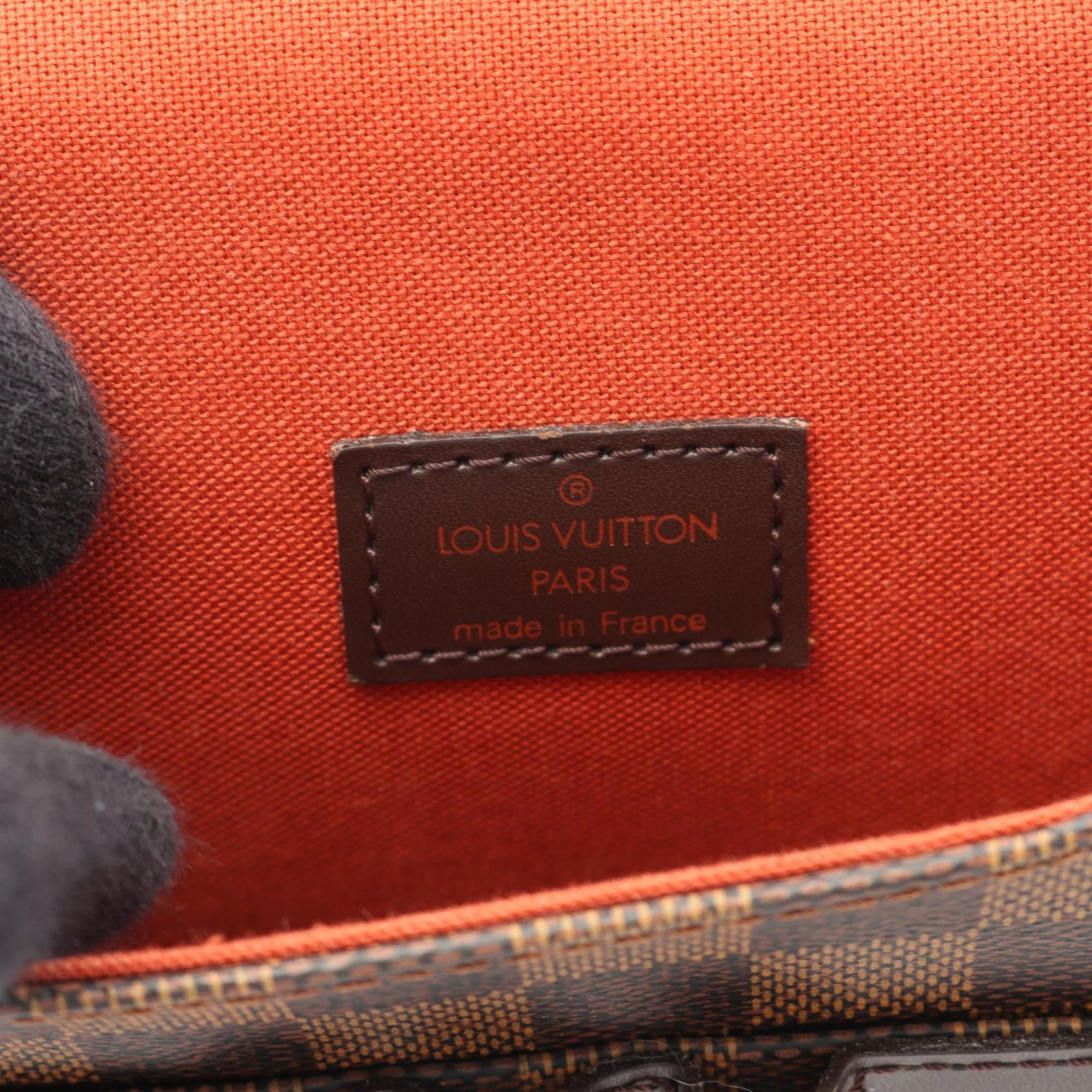 Louis Vuitton Damier Brown Ebene Coated Canvas Leather Shoulder Bag