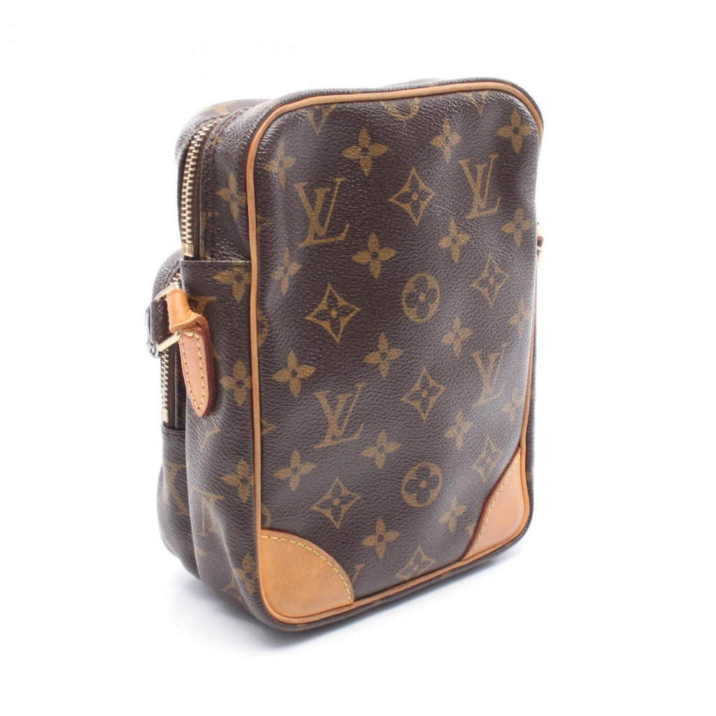Louis Vuitton Monogram Brown Coated Canvas Leather Shoulder Bag