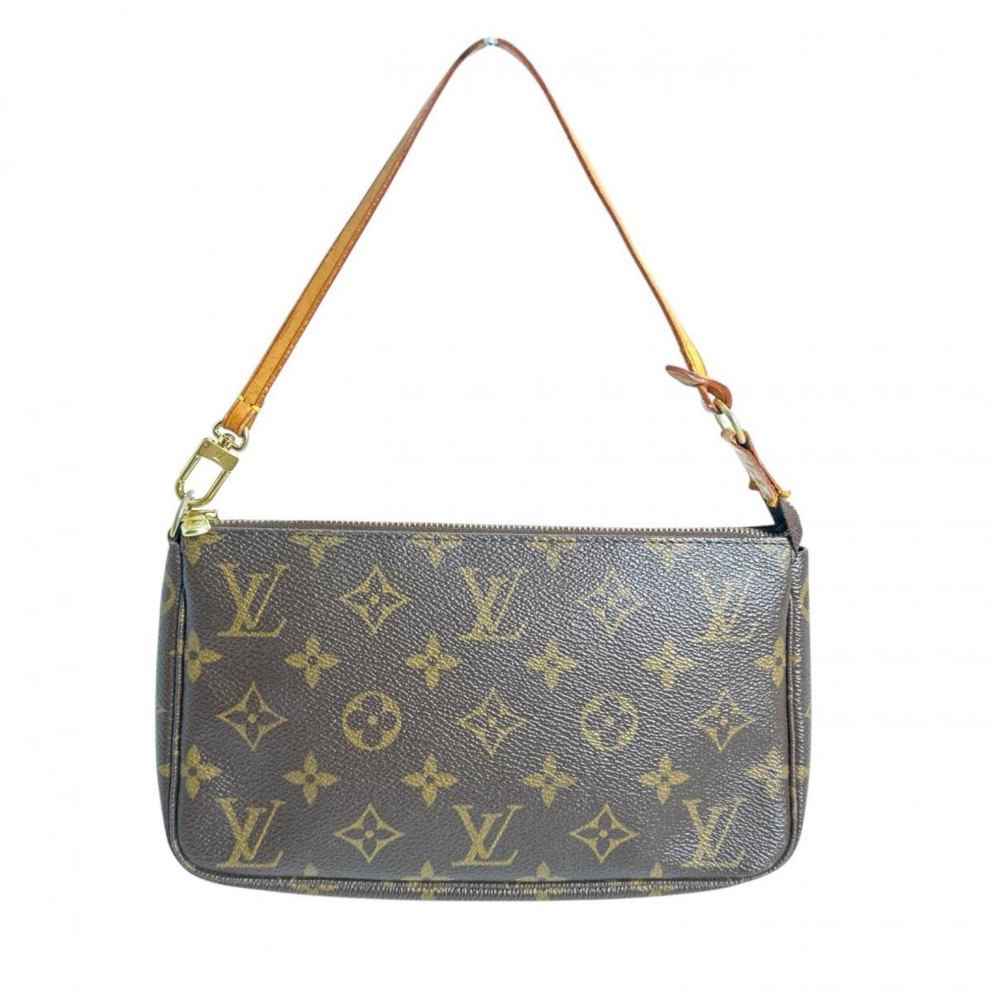 Louis Vuitton Brown Monogram Canvas Pochette Pouch
