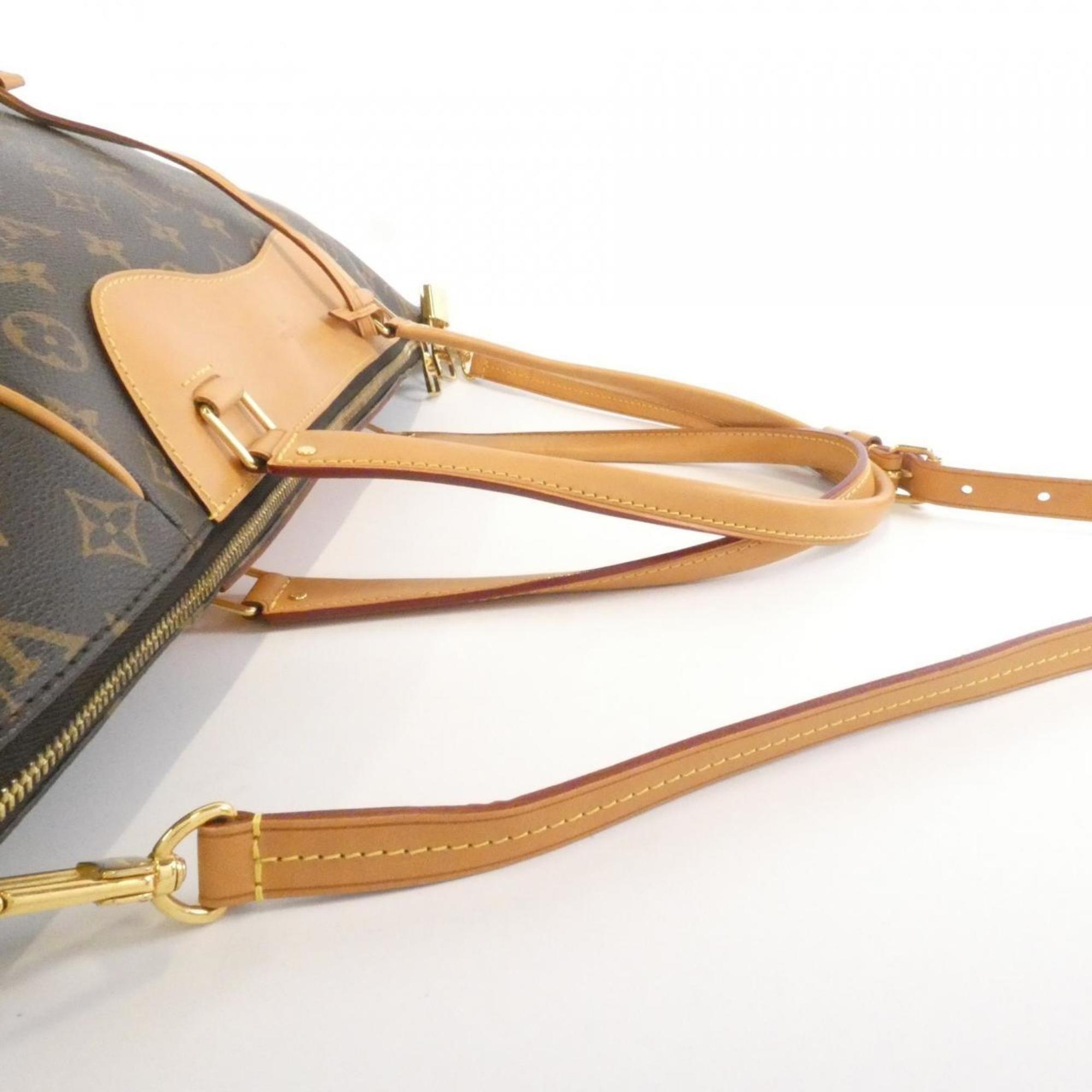 Louis Vuitton Marron Coated Canvas Handbag
