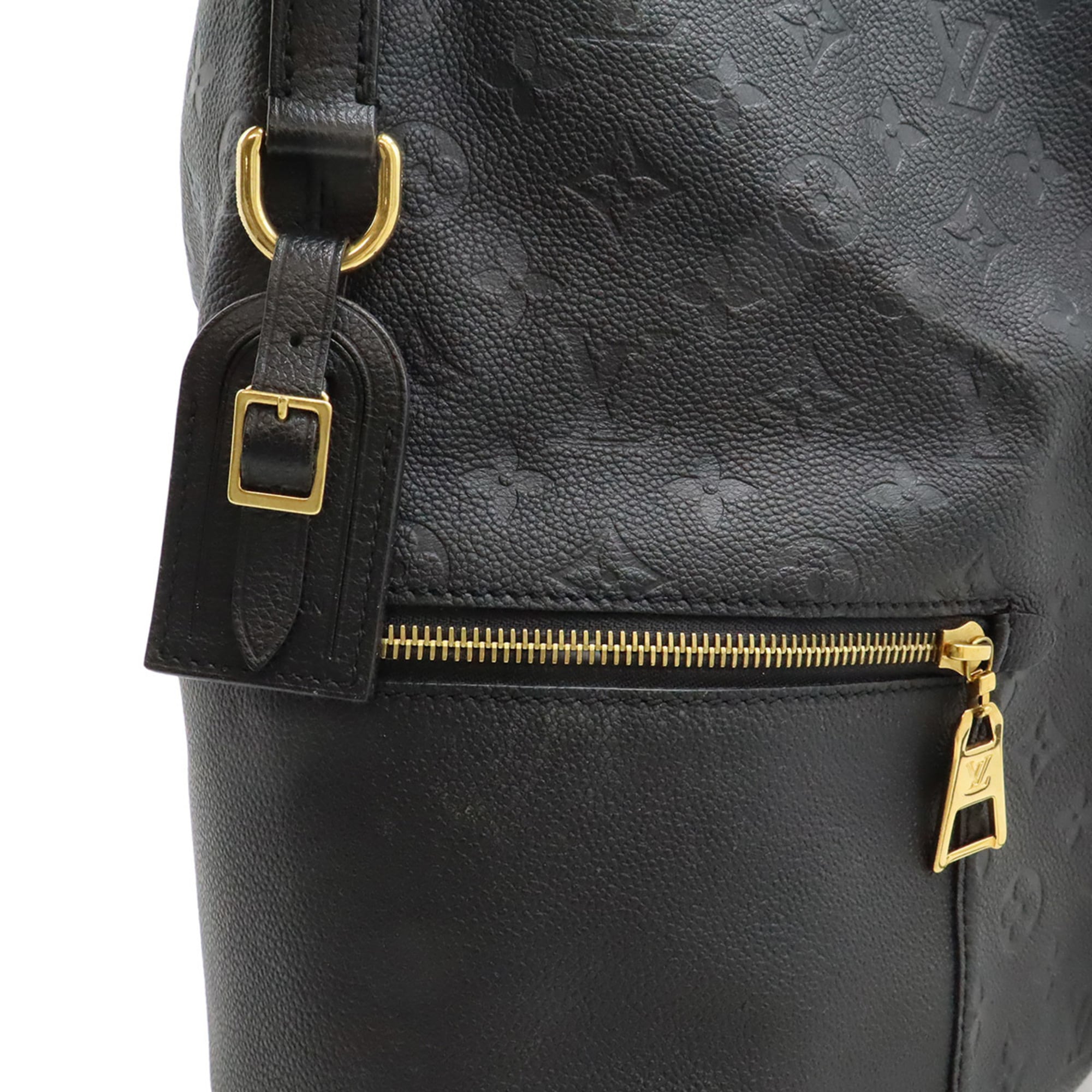 Louis Vuitton Black Noir Monogram Empreinte Shoulder Bag