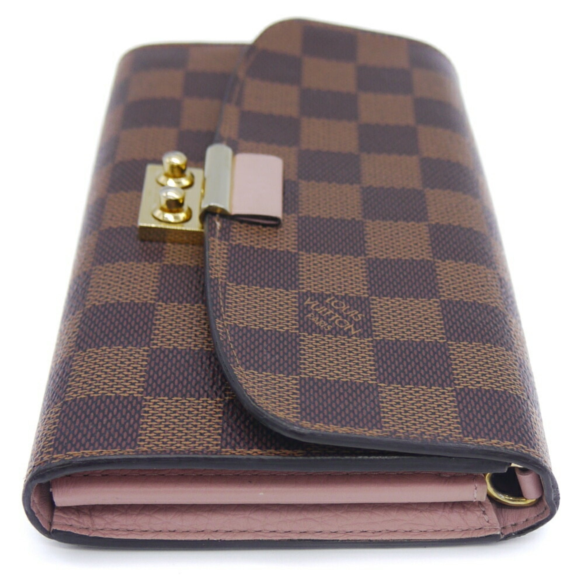Louis Vuitton Magnolia Damier Canvas Leather Chain/Shoulder Wallet