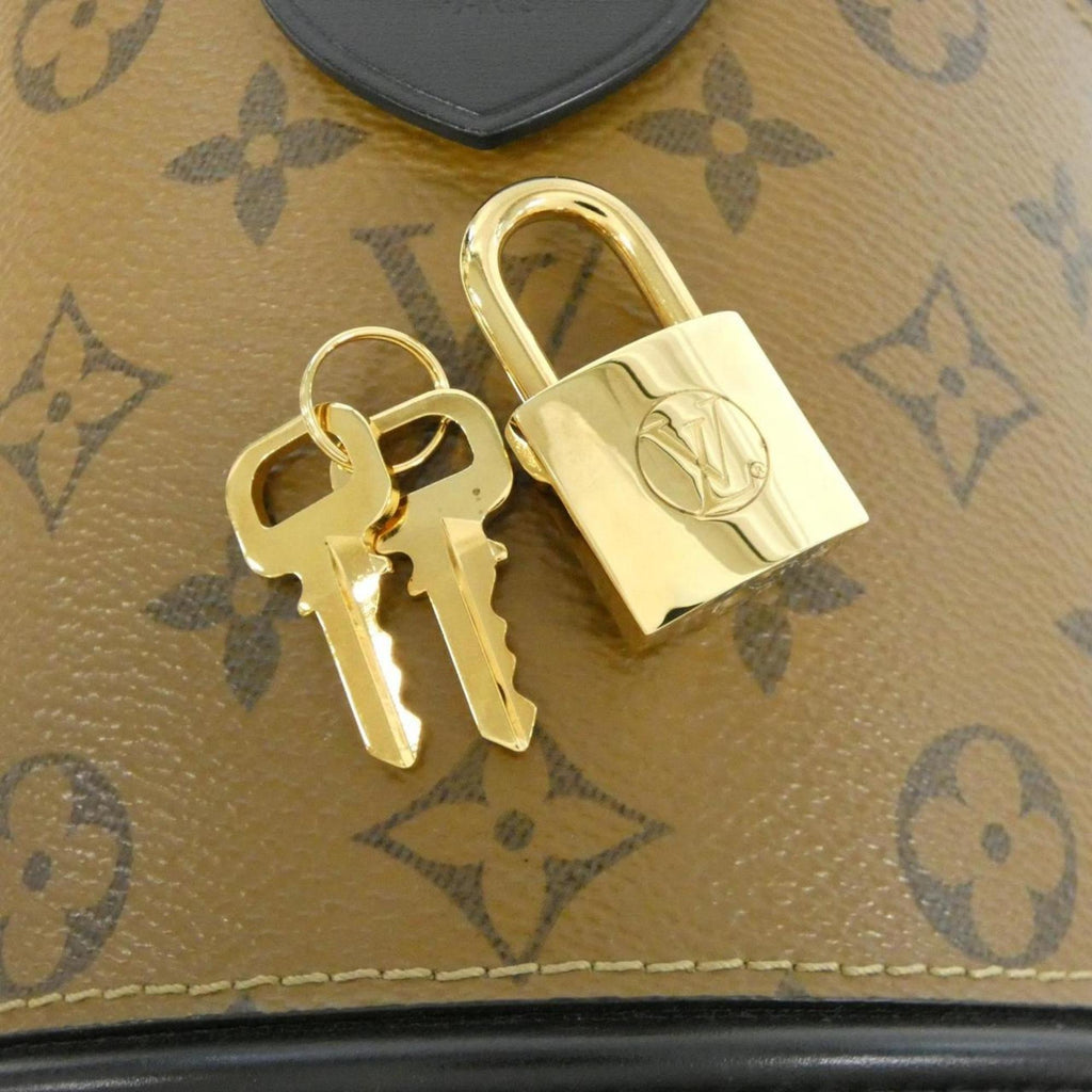 Louis Vuitton Brown Coated Canvas Handbag