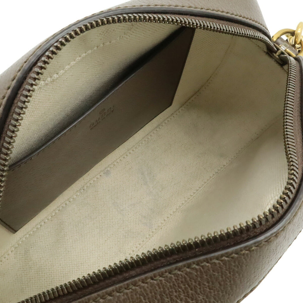 Gucci Ophidia Beige Brown Green Red Color Gg Supreme Leather Clutch Bag Shoulder Bag Sling Bag (Pre-Owned)