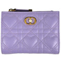 Christian Dior Purple Leather Wallet (Bi-Fold) (Pre-Owned)