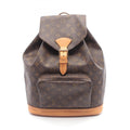 Louis Vuitton Brown Coated Canvas Leather Backpack Handbag