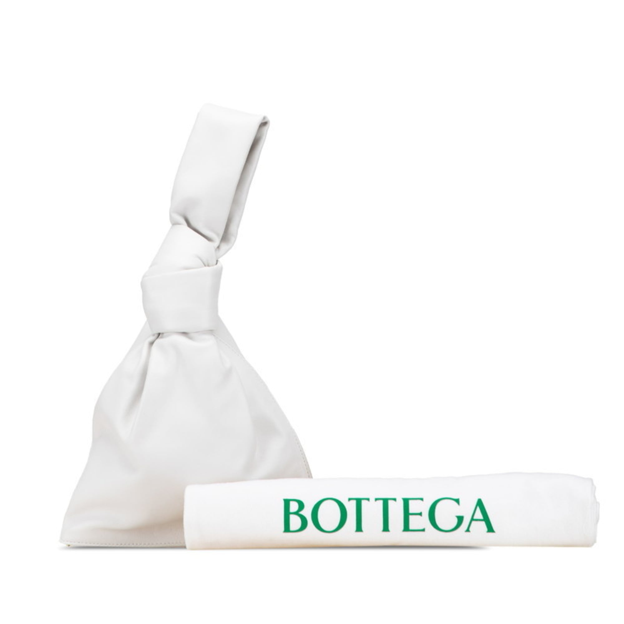 Bottega Veneta White Leather Handbag