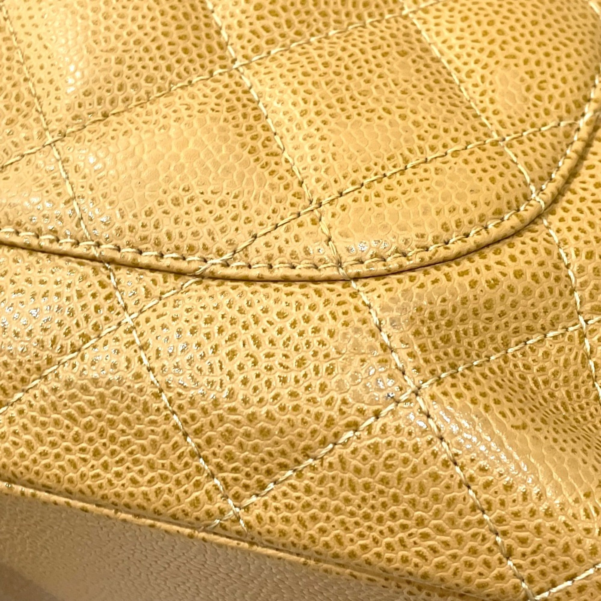 Chanel Beige Leather Tote Bag