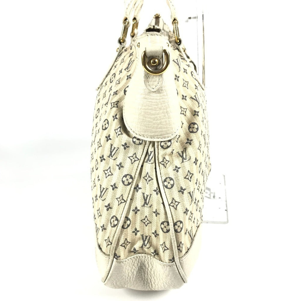Louis Vuitton Monogram Mini Lin Beige White Monogram Mini Lin Handbag Tote Bag