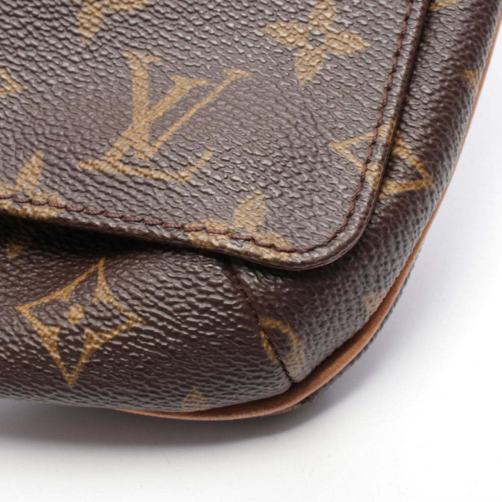 Louis Vuitton Brown Pvc Leather Handbag Shoulder Bag
