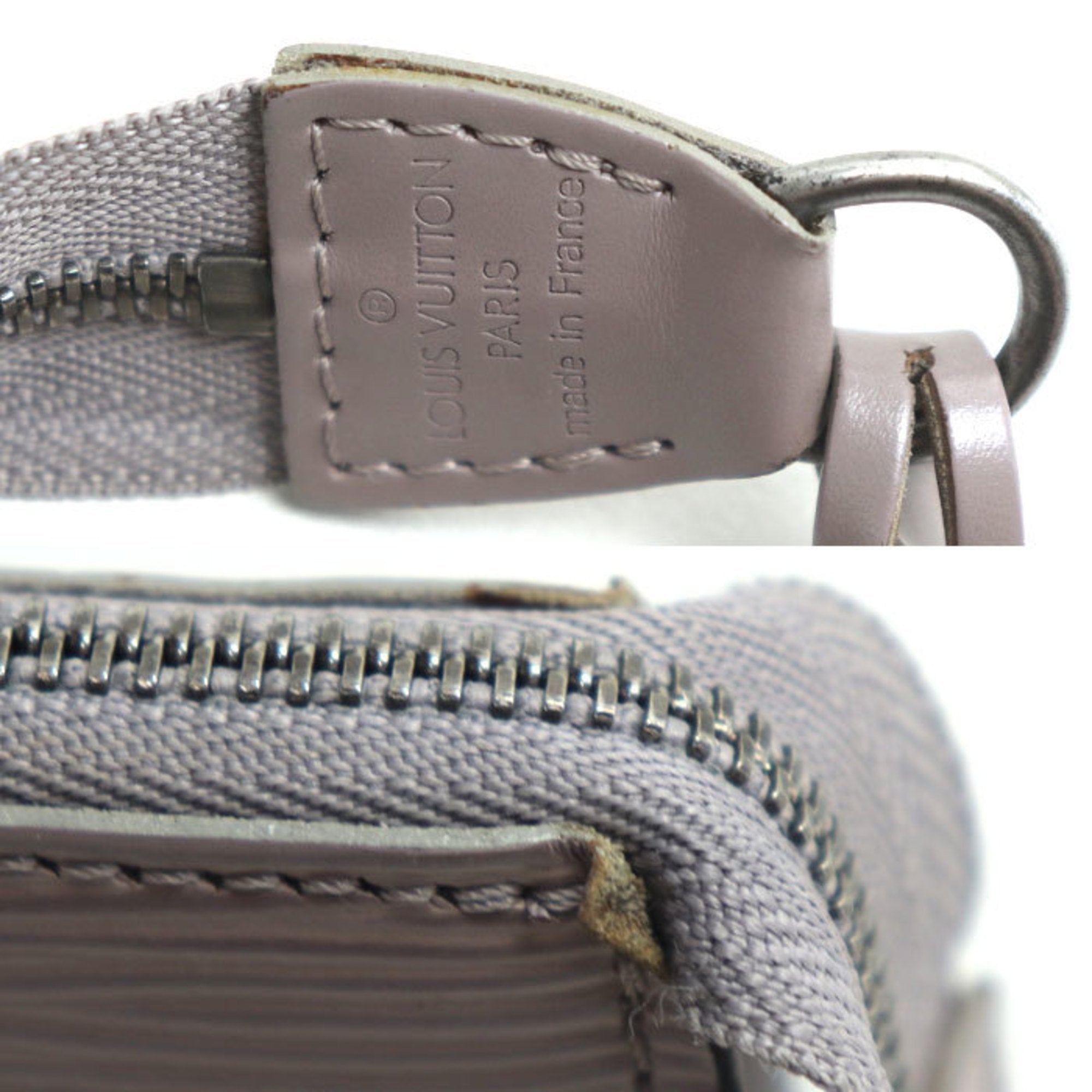 Louis Vuitton Silver Epi Leather Pouch